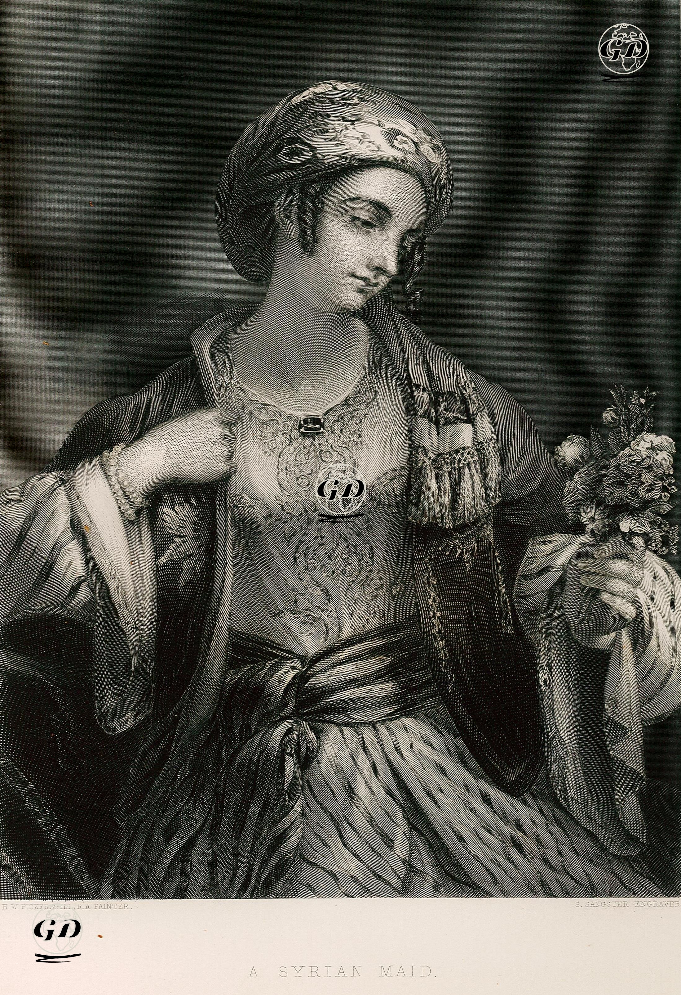 Suriyeli Kız - Henry William Pickersgill (1782-1875) - 1853