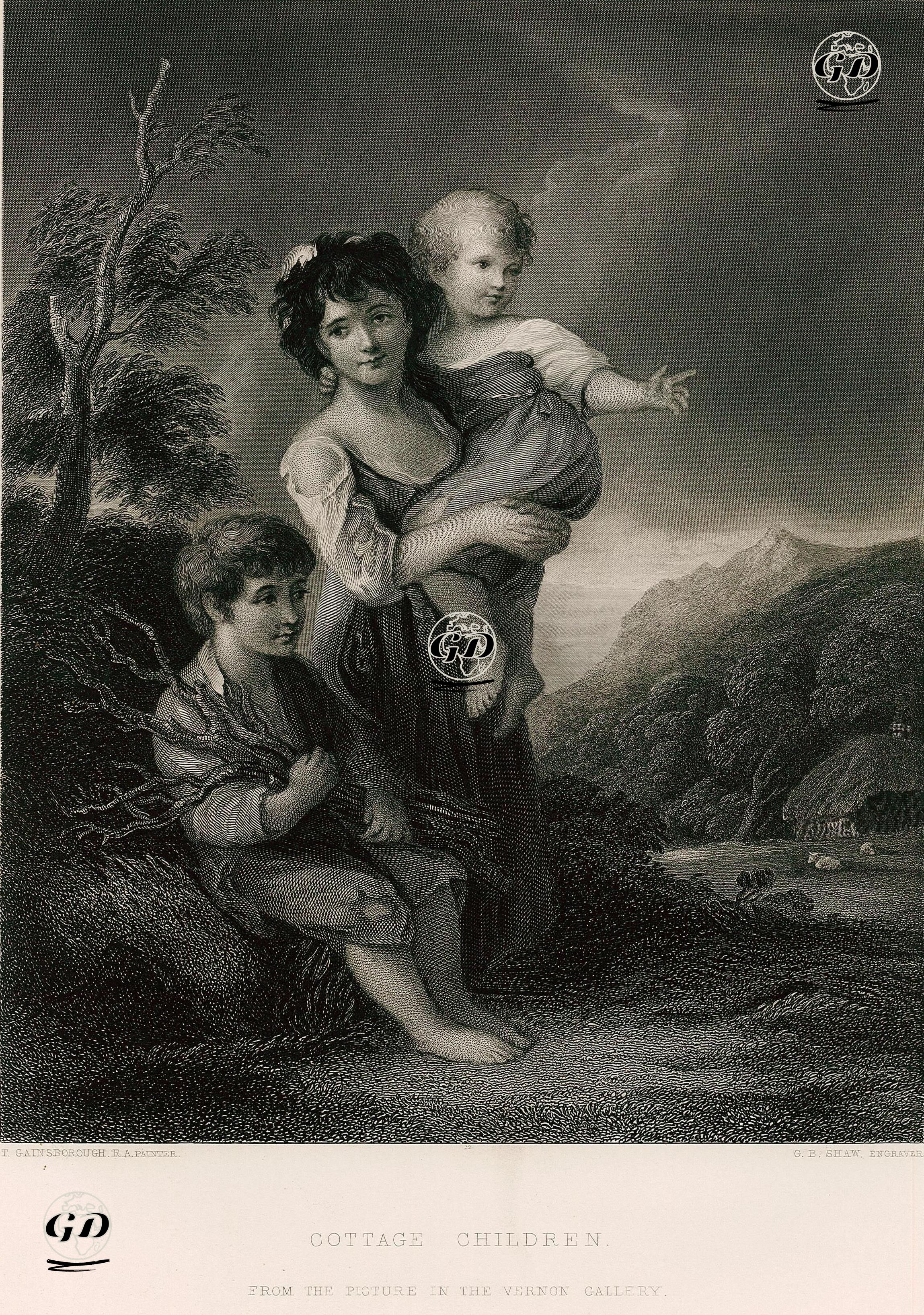 Cottage Children  - Thomas Gainsborough (1727-1788) - 1853