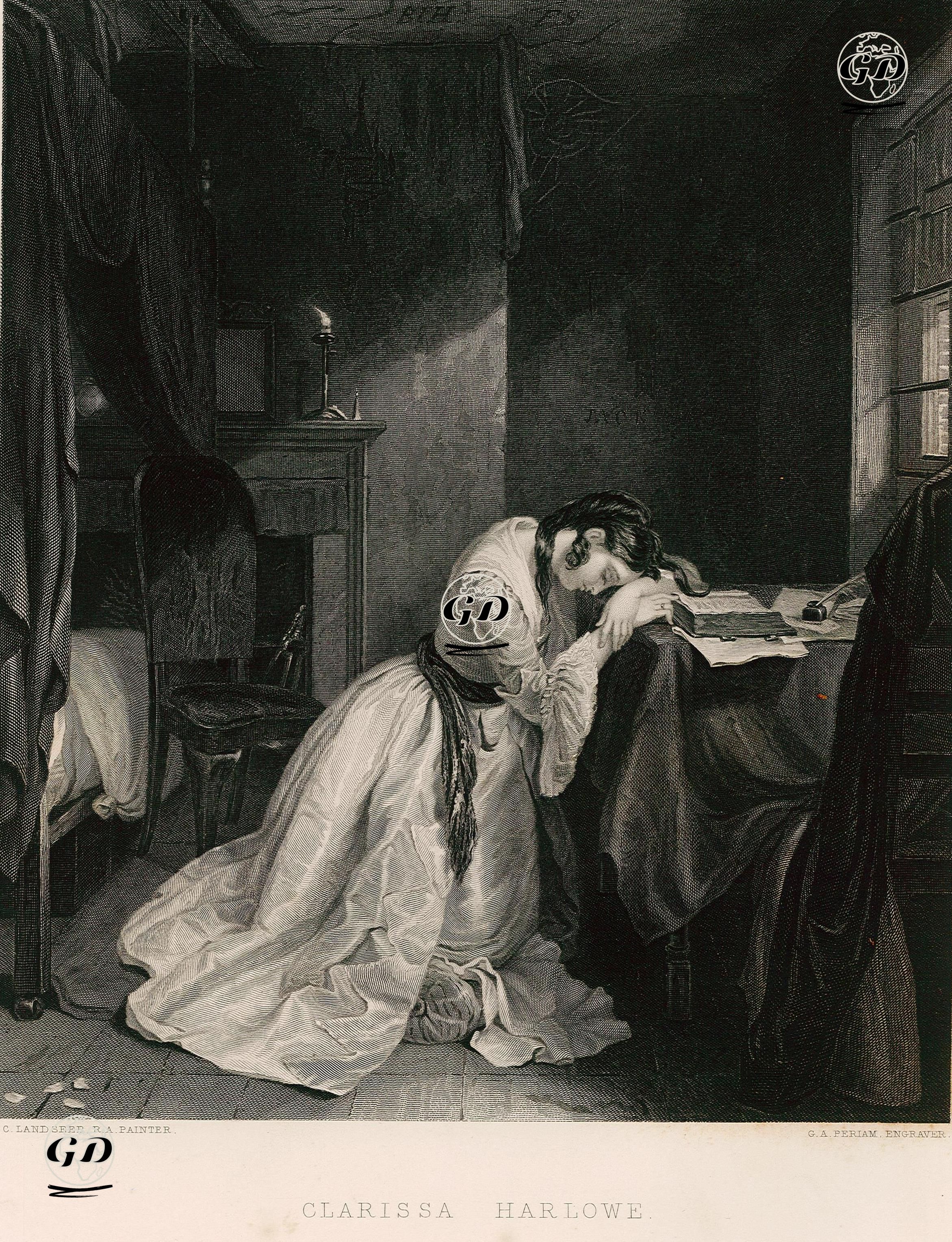 Clarissa Harlowe - Charles Landseer (1799-1879) - 1855
