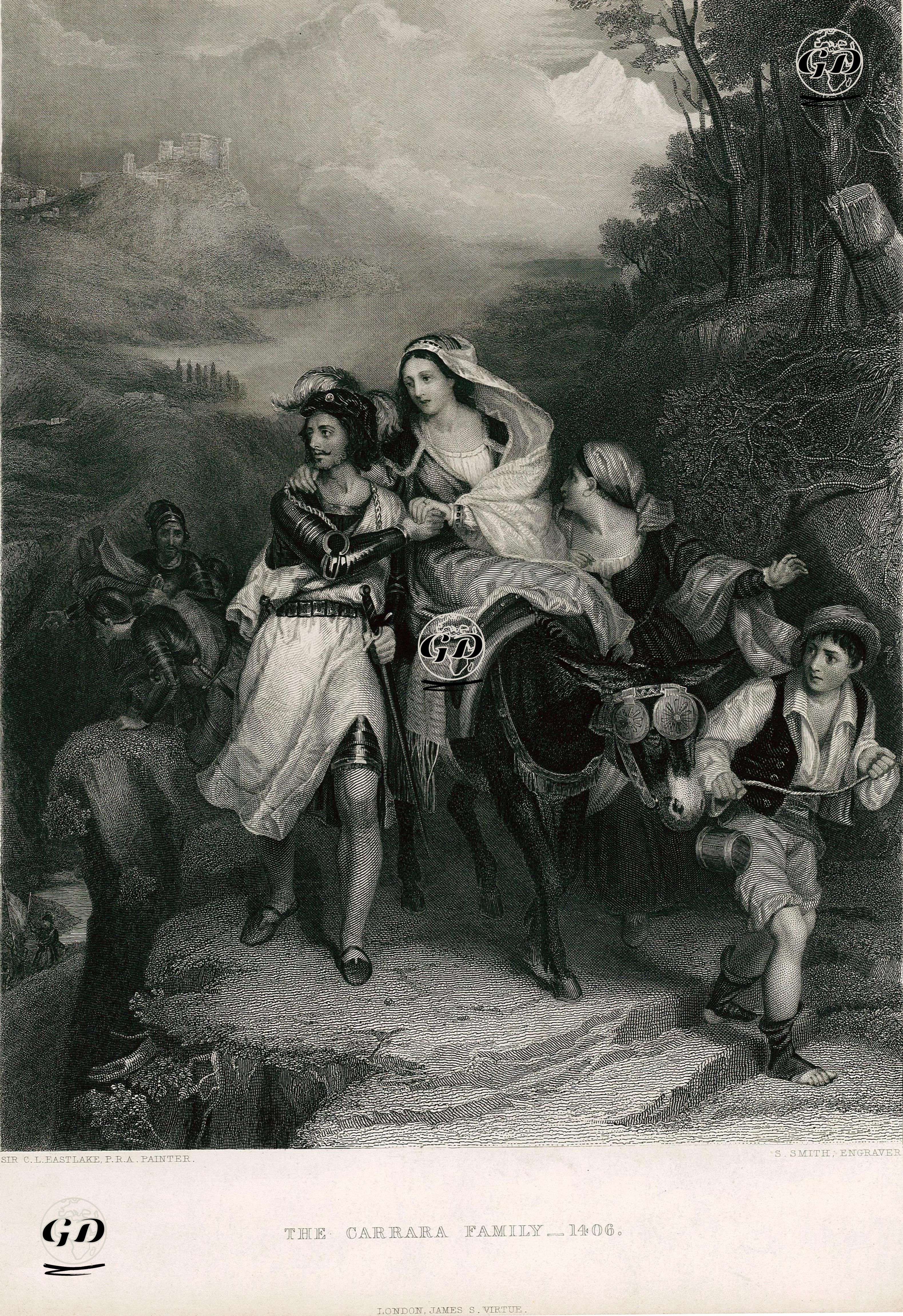 The Carrara Family, 1406 - Charles Lock Eastlake (1793-1865) - 1853