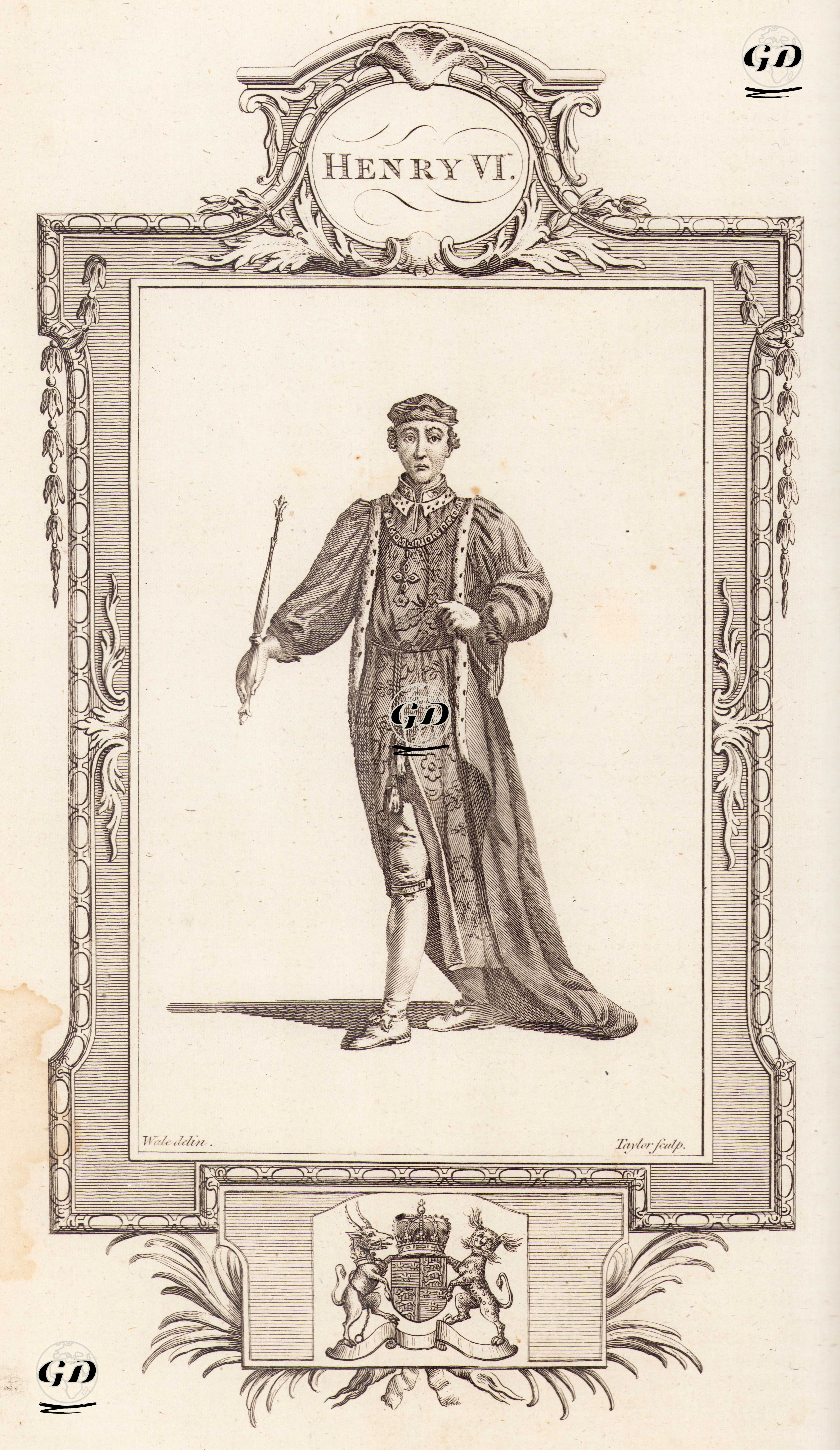 İngiltere Kralı VI.Henry - Samuel Wale (1721-1786) - 1780