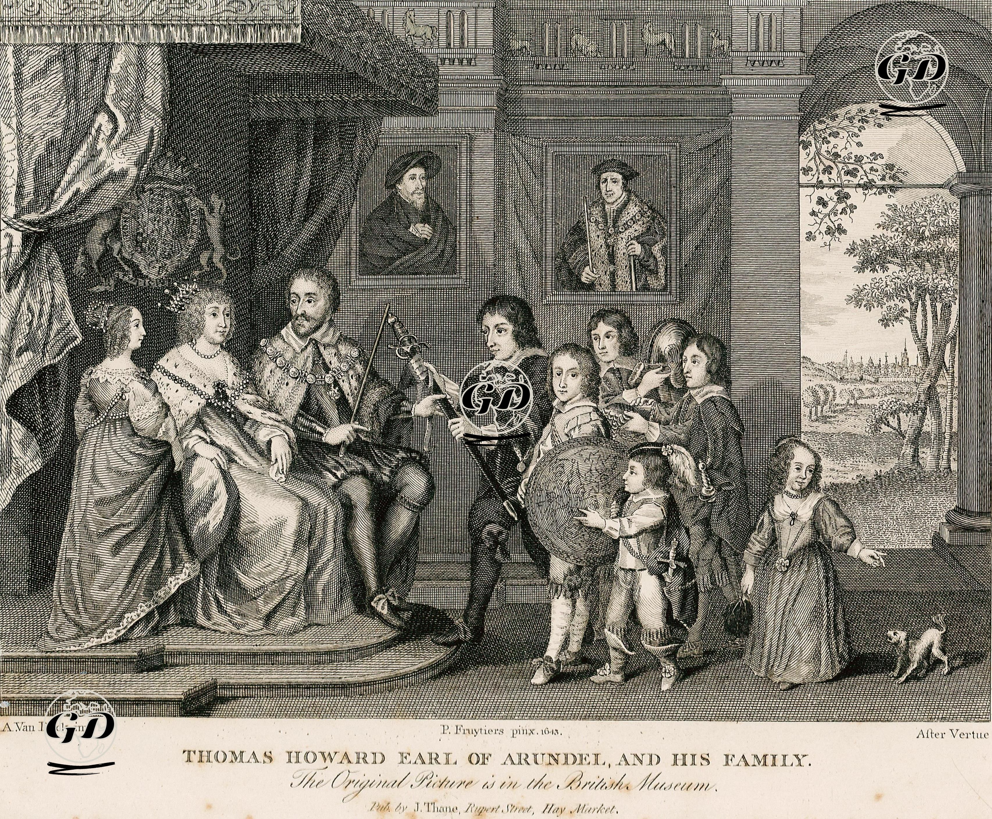 Arundel Kontu Thomas Howard Ve Ailesi - Anthony Van Dyck (1599-1641) - 1782