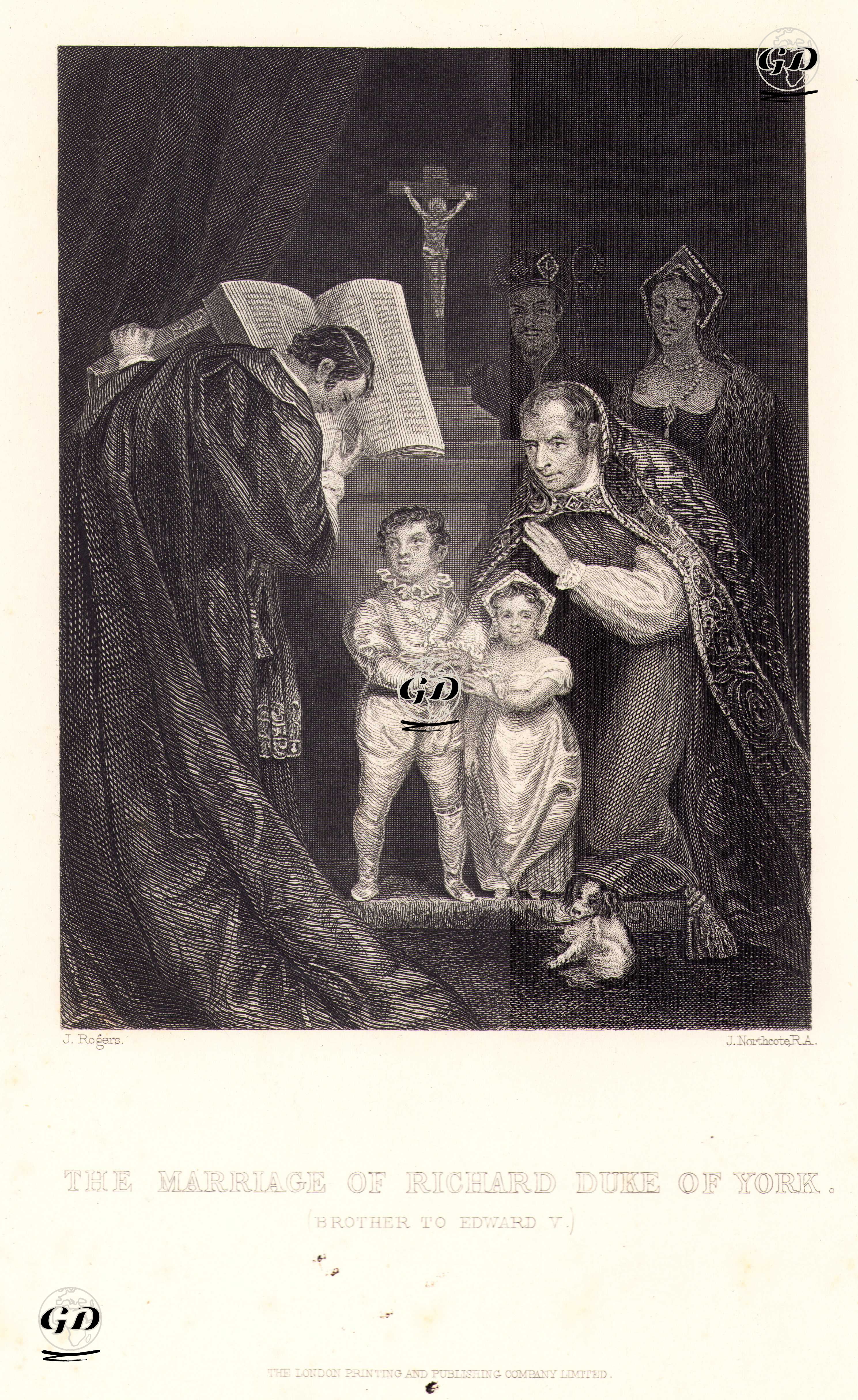 The Marriage Of Richard Duke Of York (Brother To Edward V.) - James Northcote (1746-1831) - 1830's