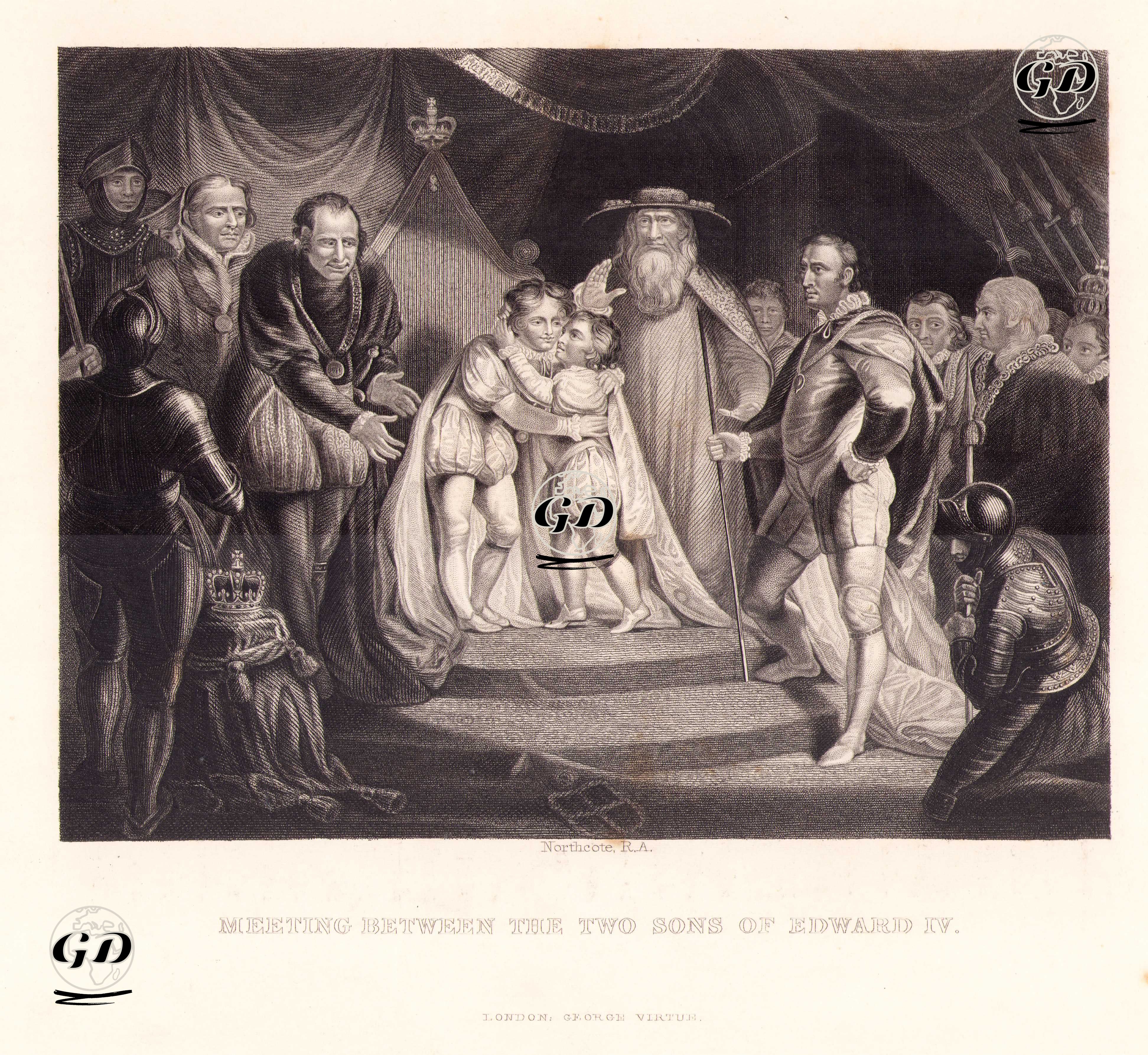 Meeting Between The Two Sons Of Edward IV. - James Northcote (1746-1831) - 1849