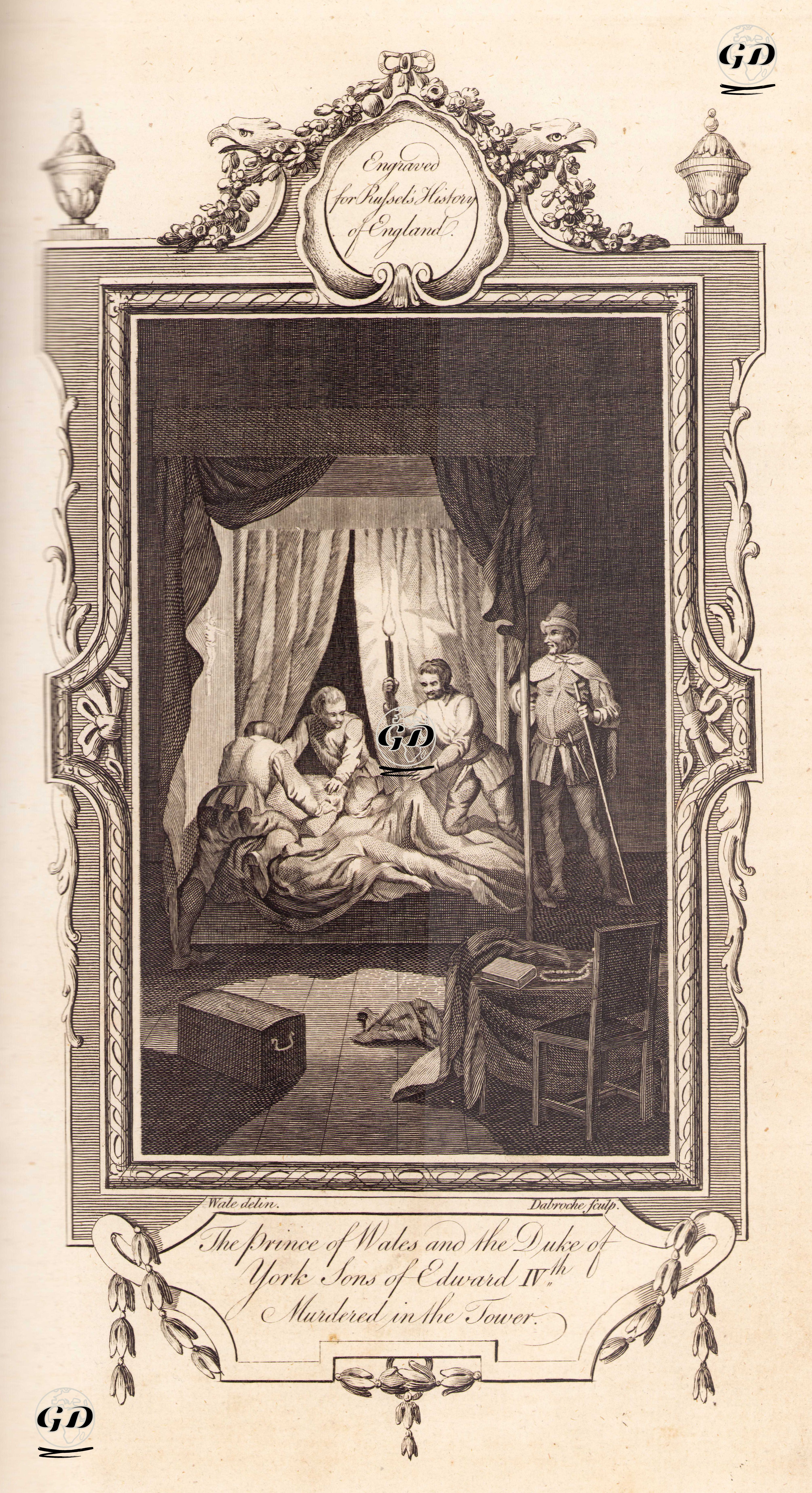İngiltere Kralı V.Edward Ve York Dükü Richard'ın Londra Kulesinde Öldürülmesi - Samuel Wale (1721-1786) - 1780