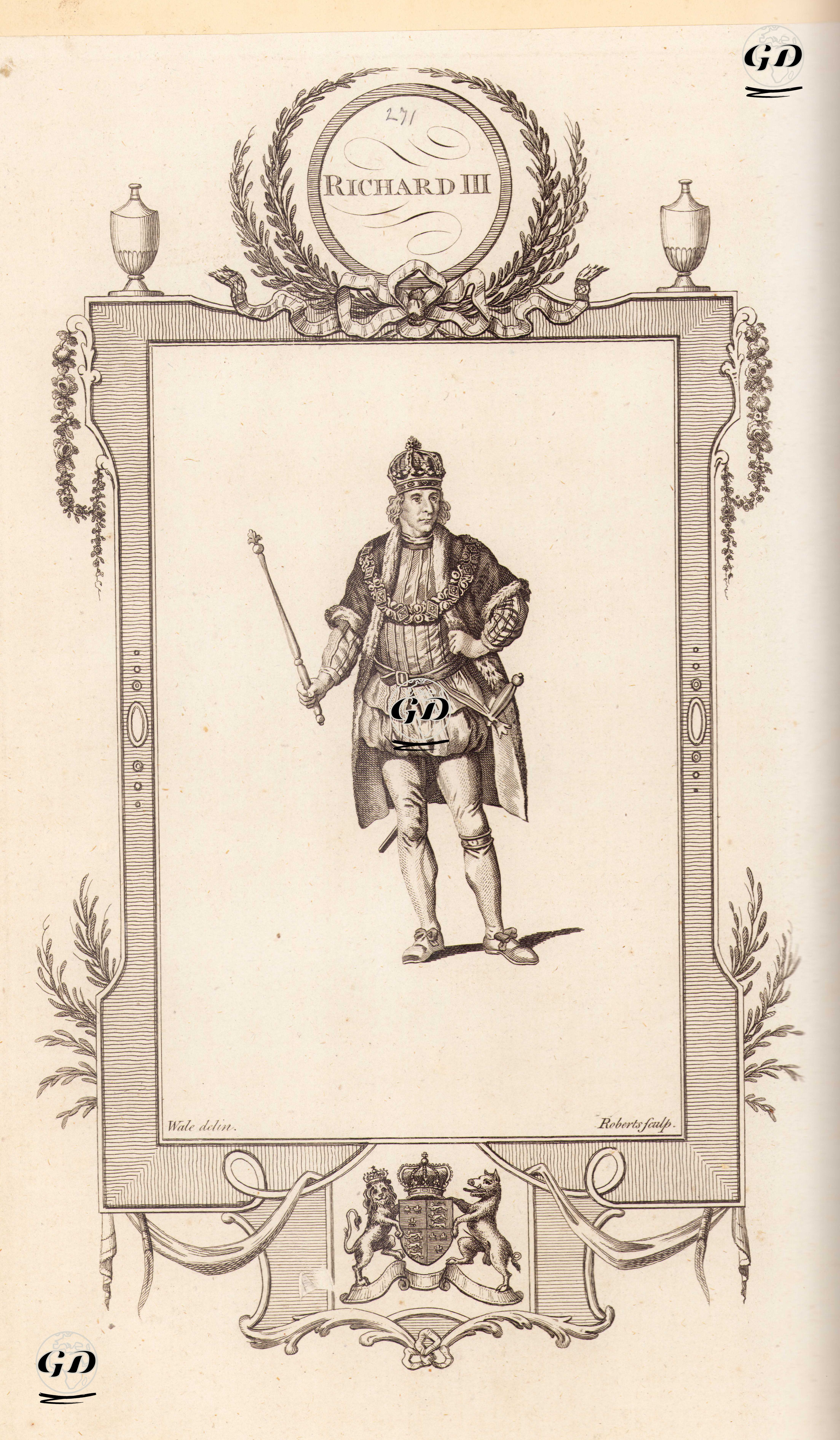 İngiltere Kralı III.Richard - Samuel Wale (1721-1786) - 1780