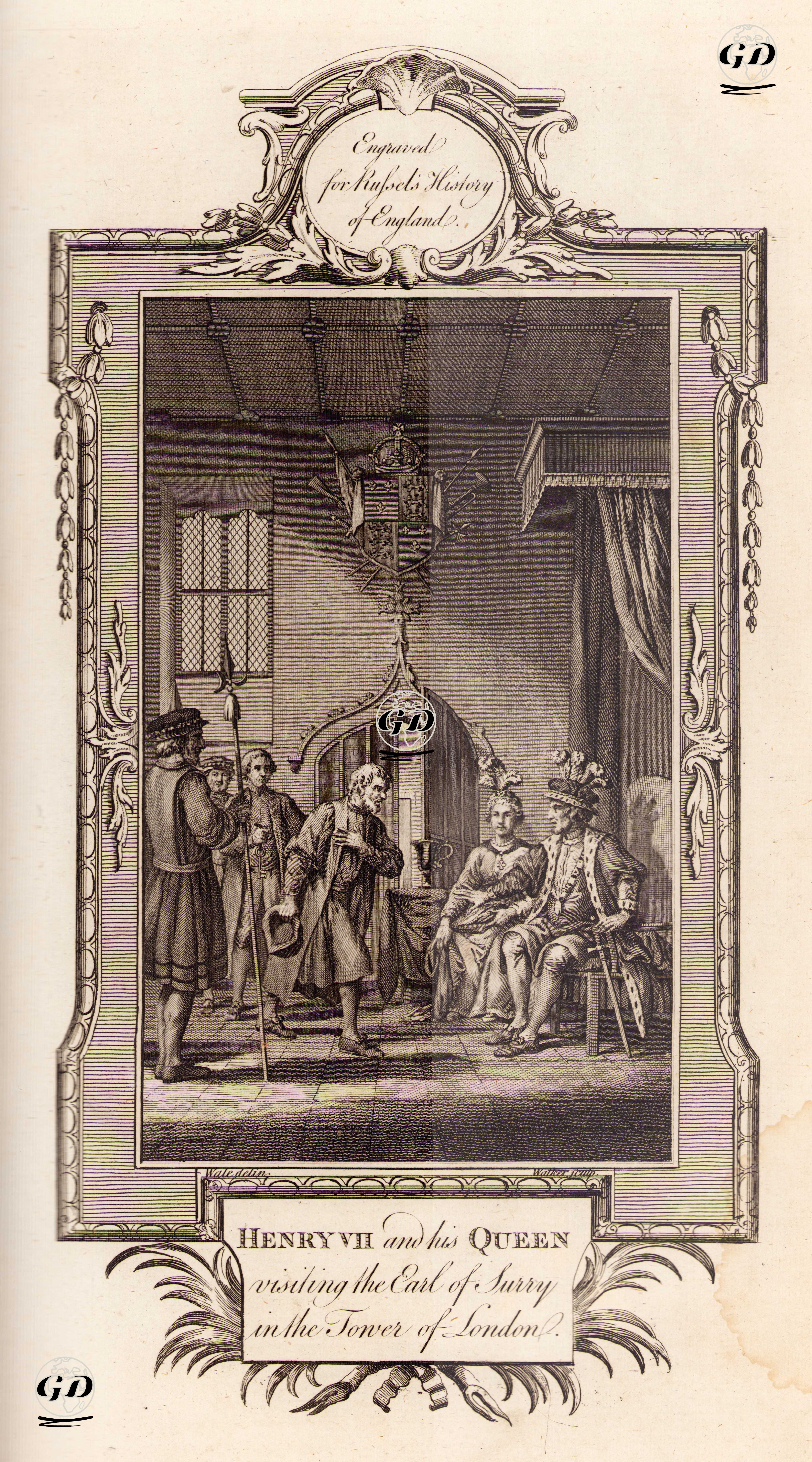 Henry VII. And His Queen Visiting The Earl Of Surry in The Tower Of London - Samuel Wale (1721-1786) - 1780
