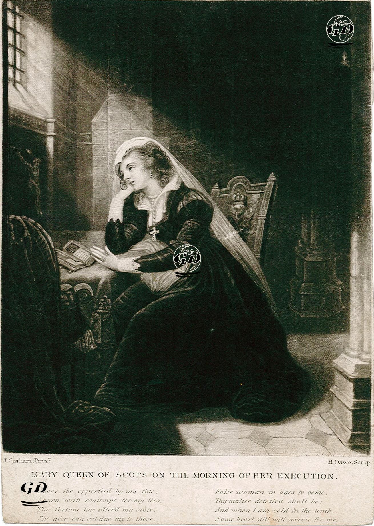 Mary Queen Of Scots On The Morning Of Her Execution - John Graham (1754-1817) - 1830's