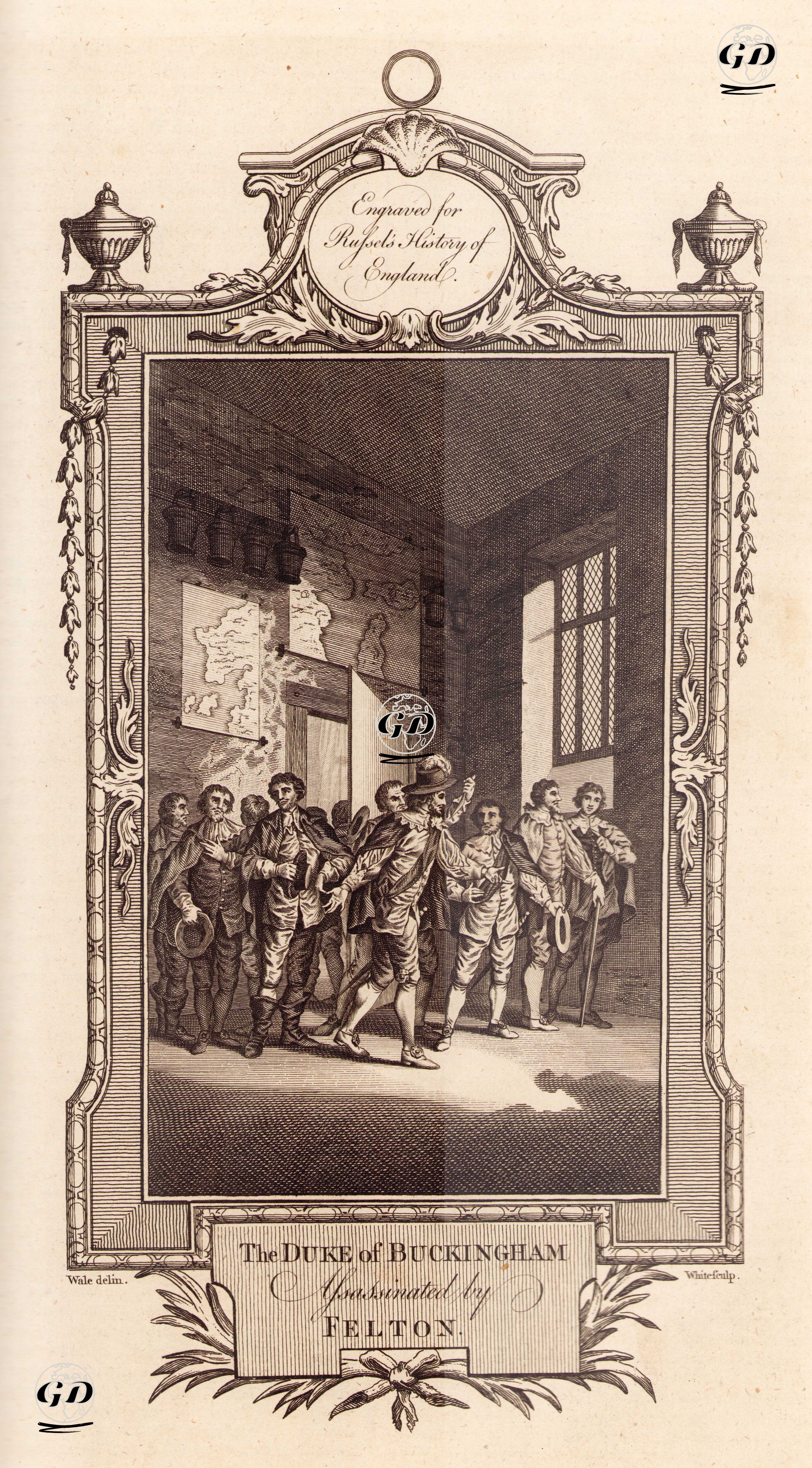Buckingham Dükü George Villiers'in John Felton Tarafından Öldürülmesi - Samuel Wale (1721-1786) - 1780