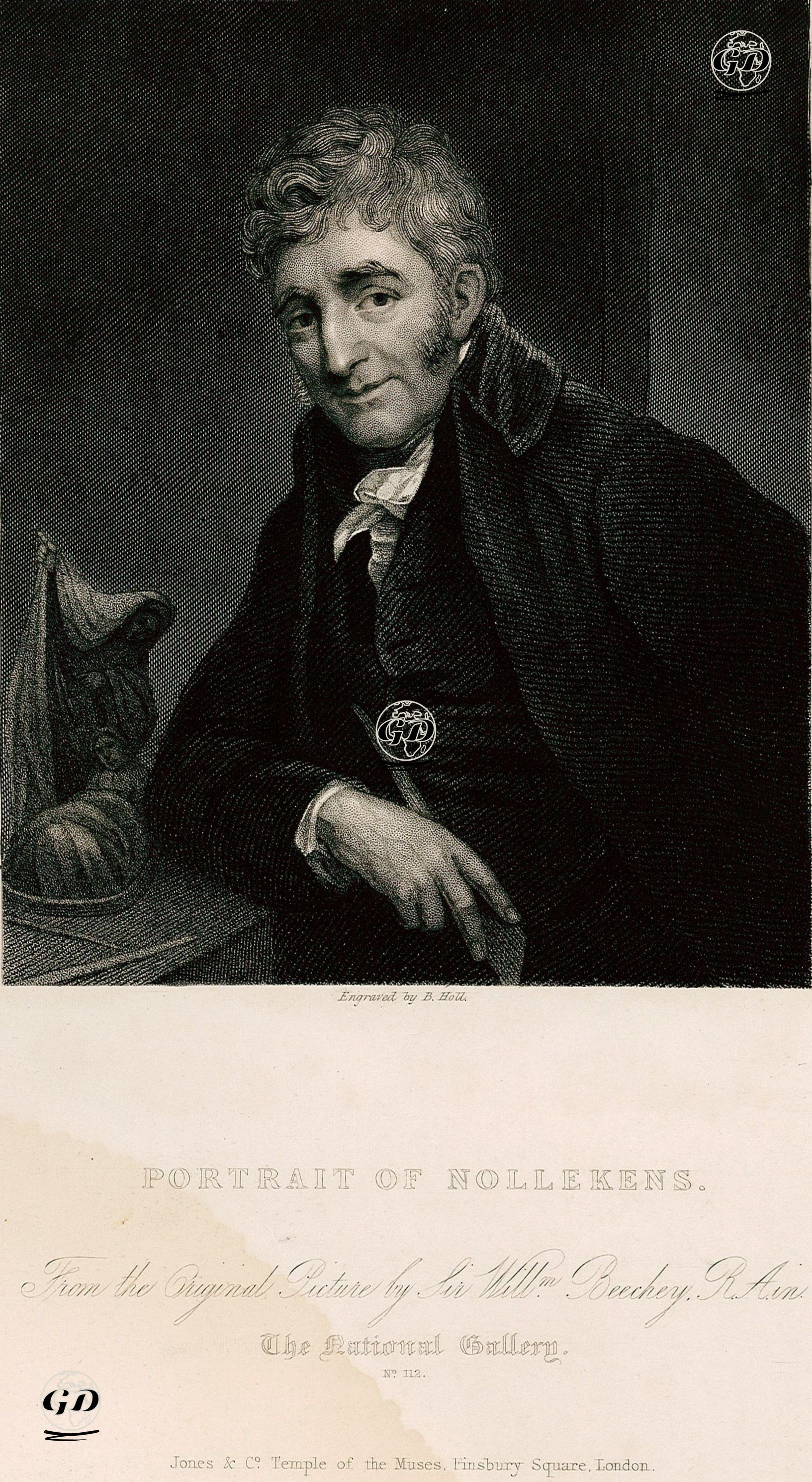 Heykeltraş Joseph Nollekens'in Portresi  - William Beechey (1753-1839) - 1835