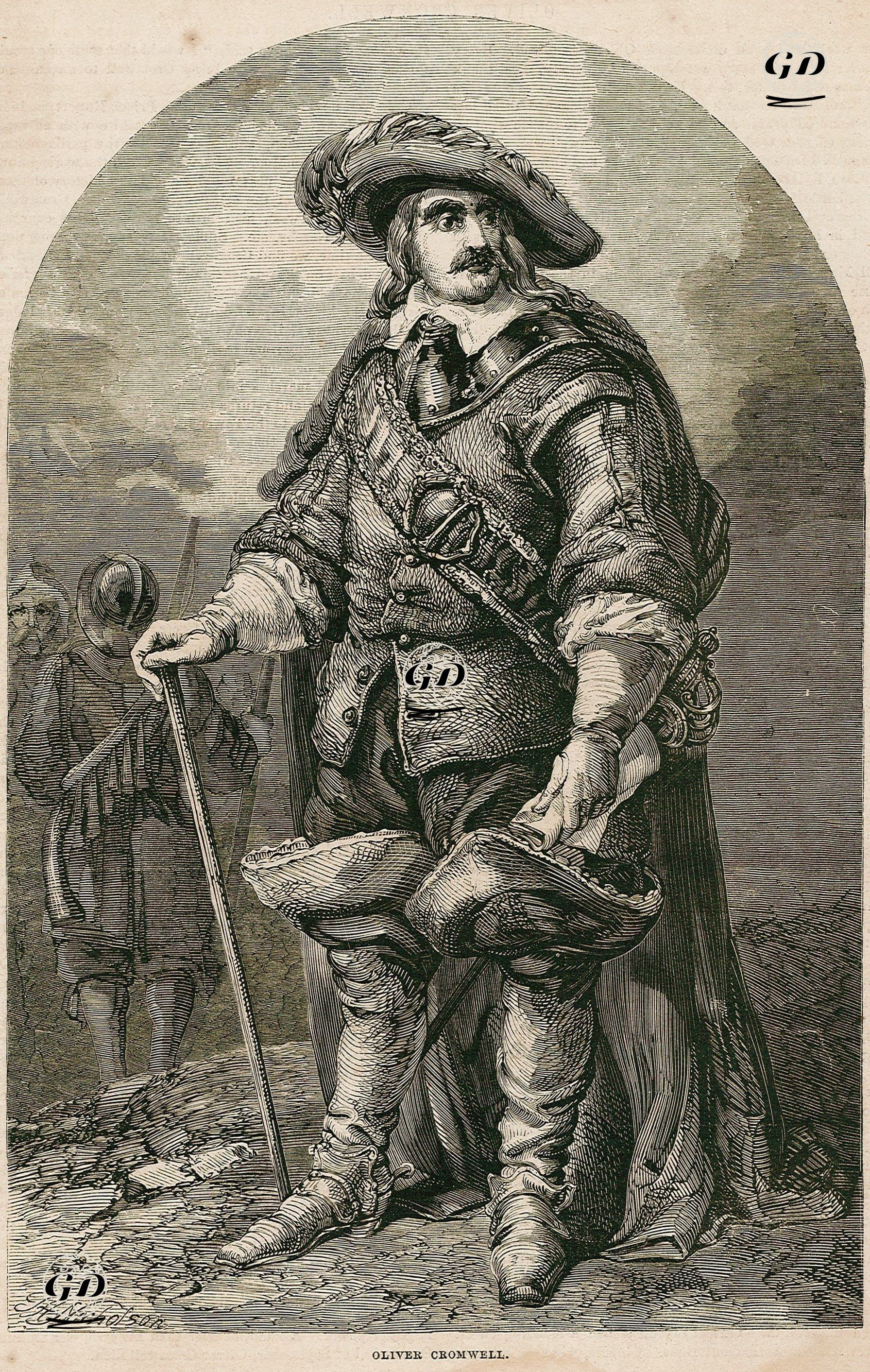 Oliver Cromwell - Thomas Henry Nicholson - 1854