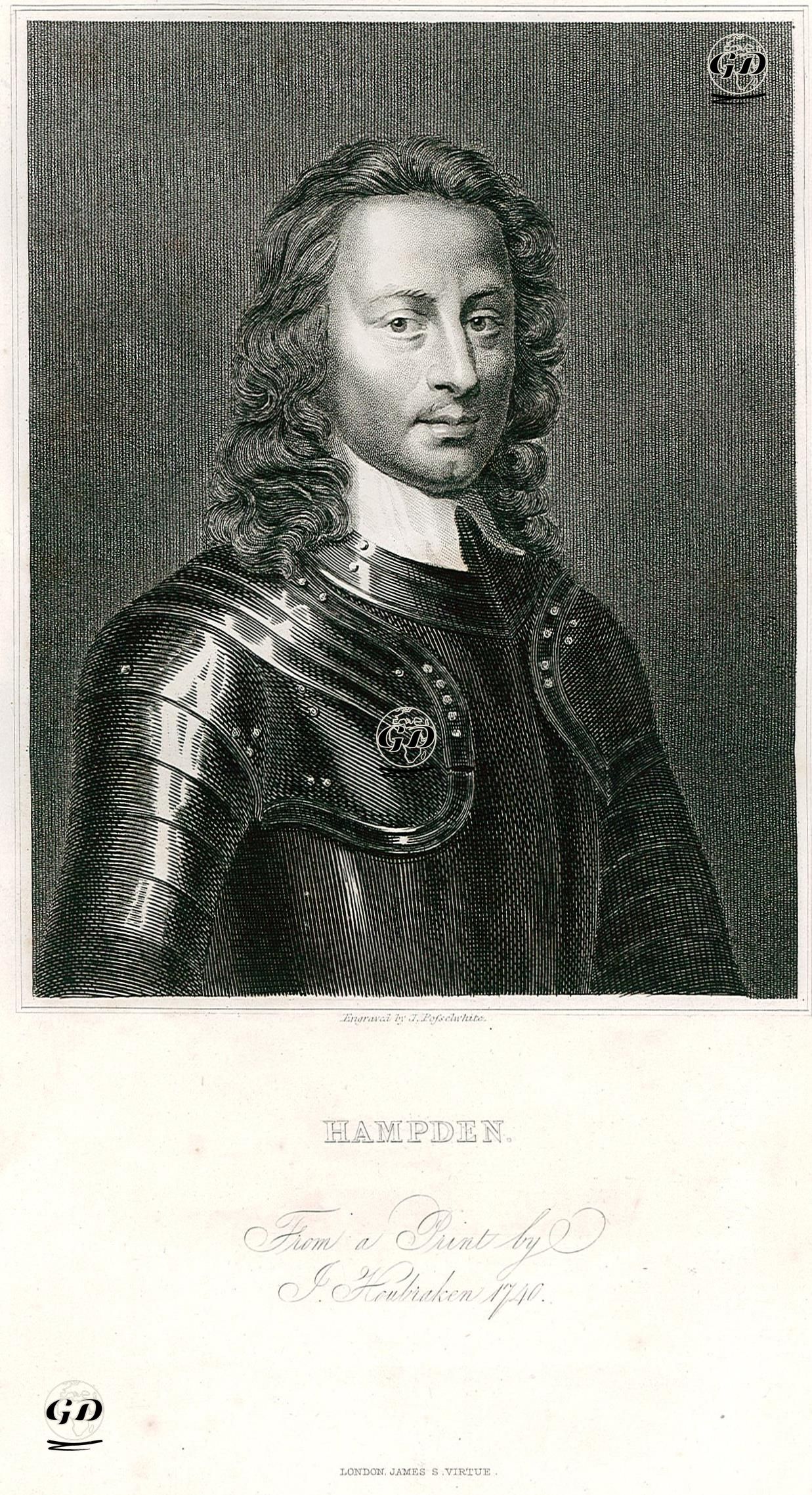 John Hampden  - Jacobus Houbraken (1698-1780) - 1859