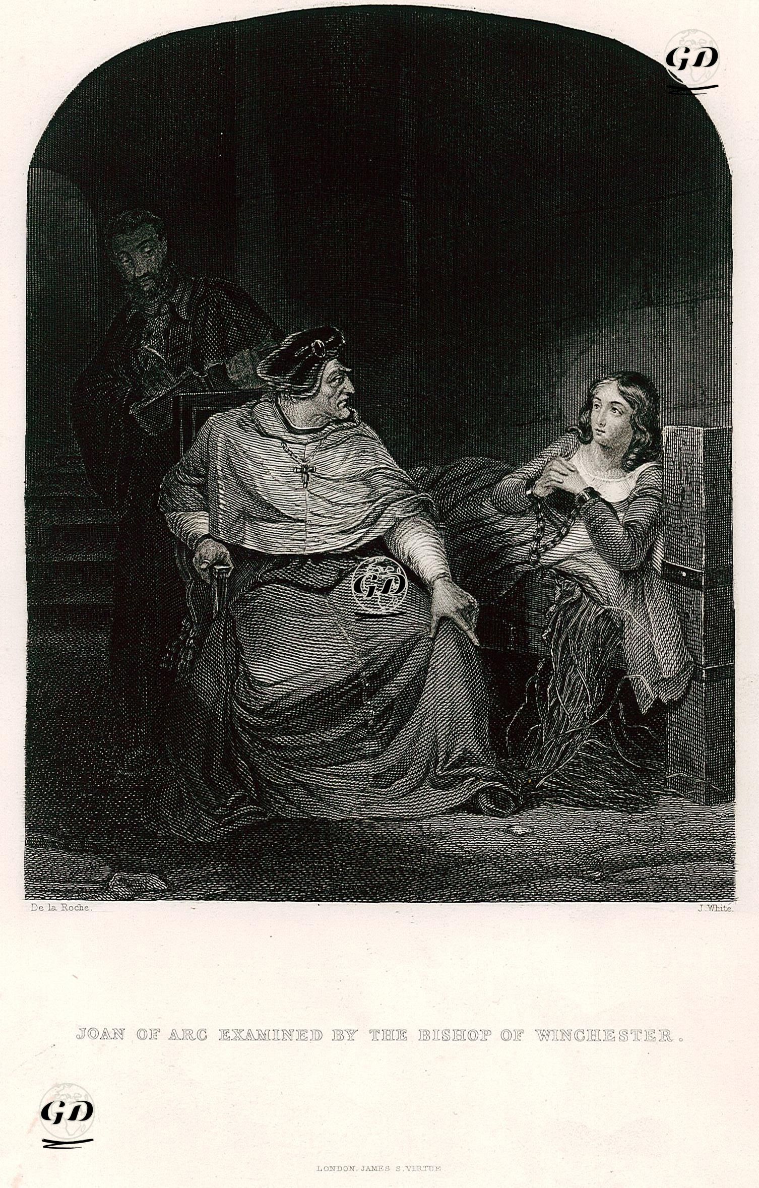 Joan Of Arc Examined By The Bishop Of Winchester - Paul Delaroche (1797-1856) - 1859
