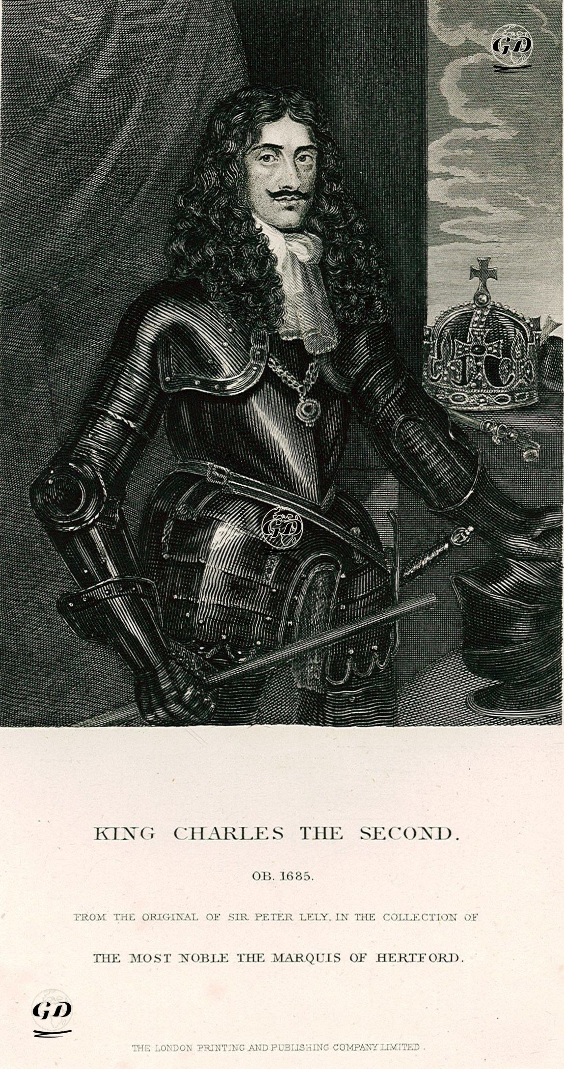 İngiltere Kralı II.Charles  - Peter Lely (1618-1680) - 1880