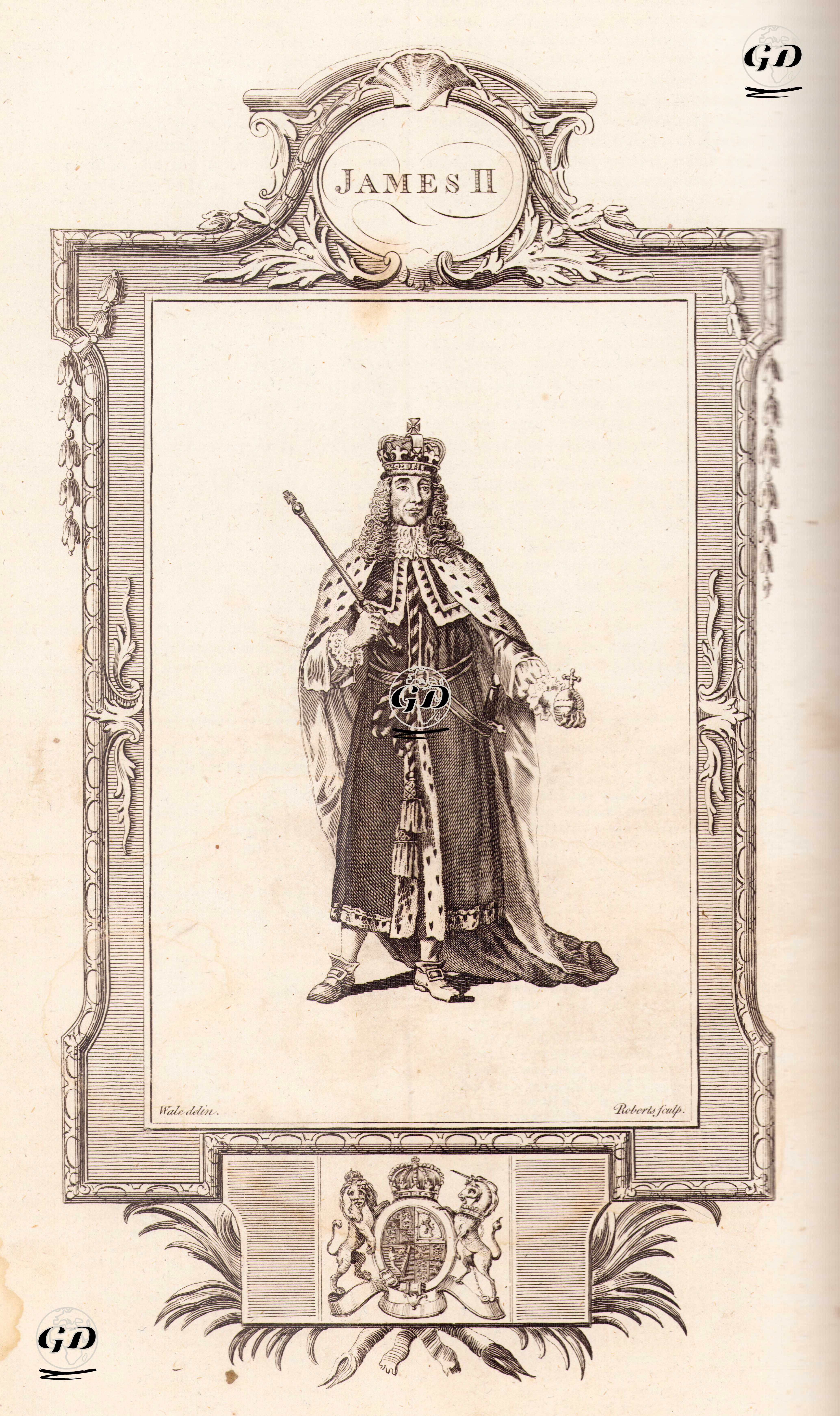 İngiltere Kralı II.James - Samuel Wale (1721-1786) - 1780