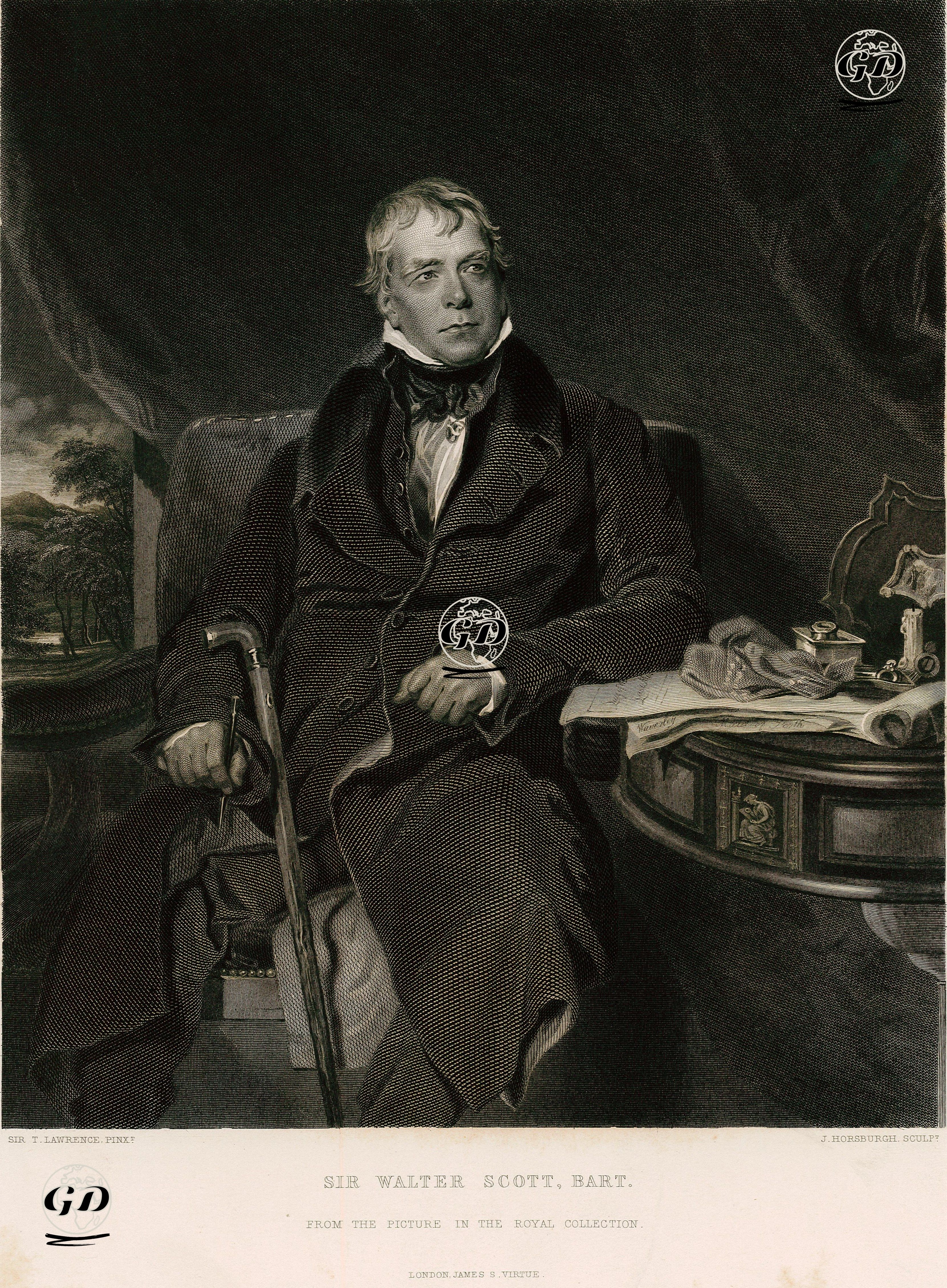 Sir Walter Scott, Bart. - Thomas Lawrence (1769-1830) - 1860's