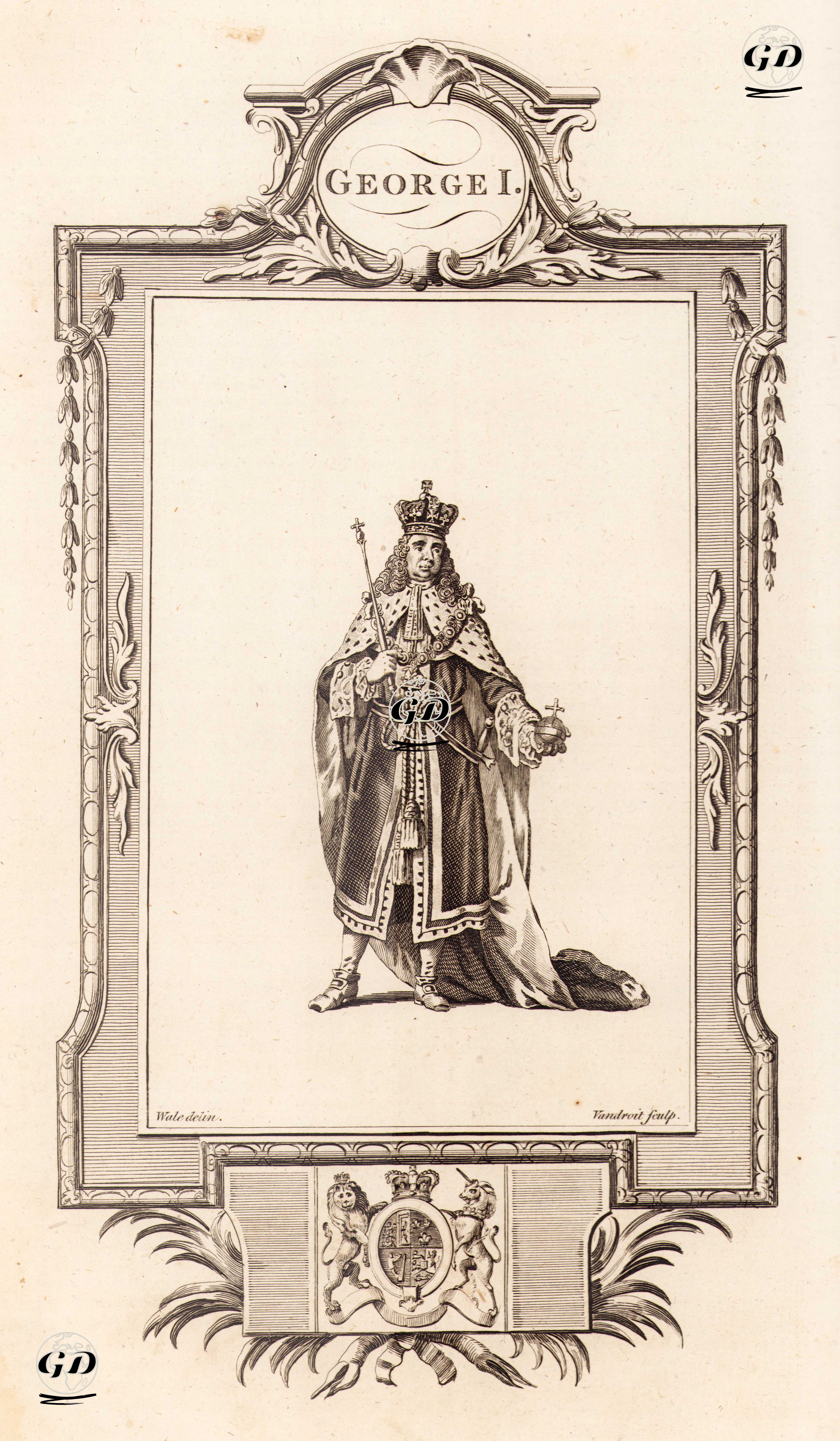 İngiltere Kralı I.George - Samuel Wale (1721-1786) - 1780