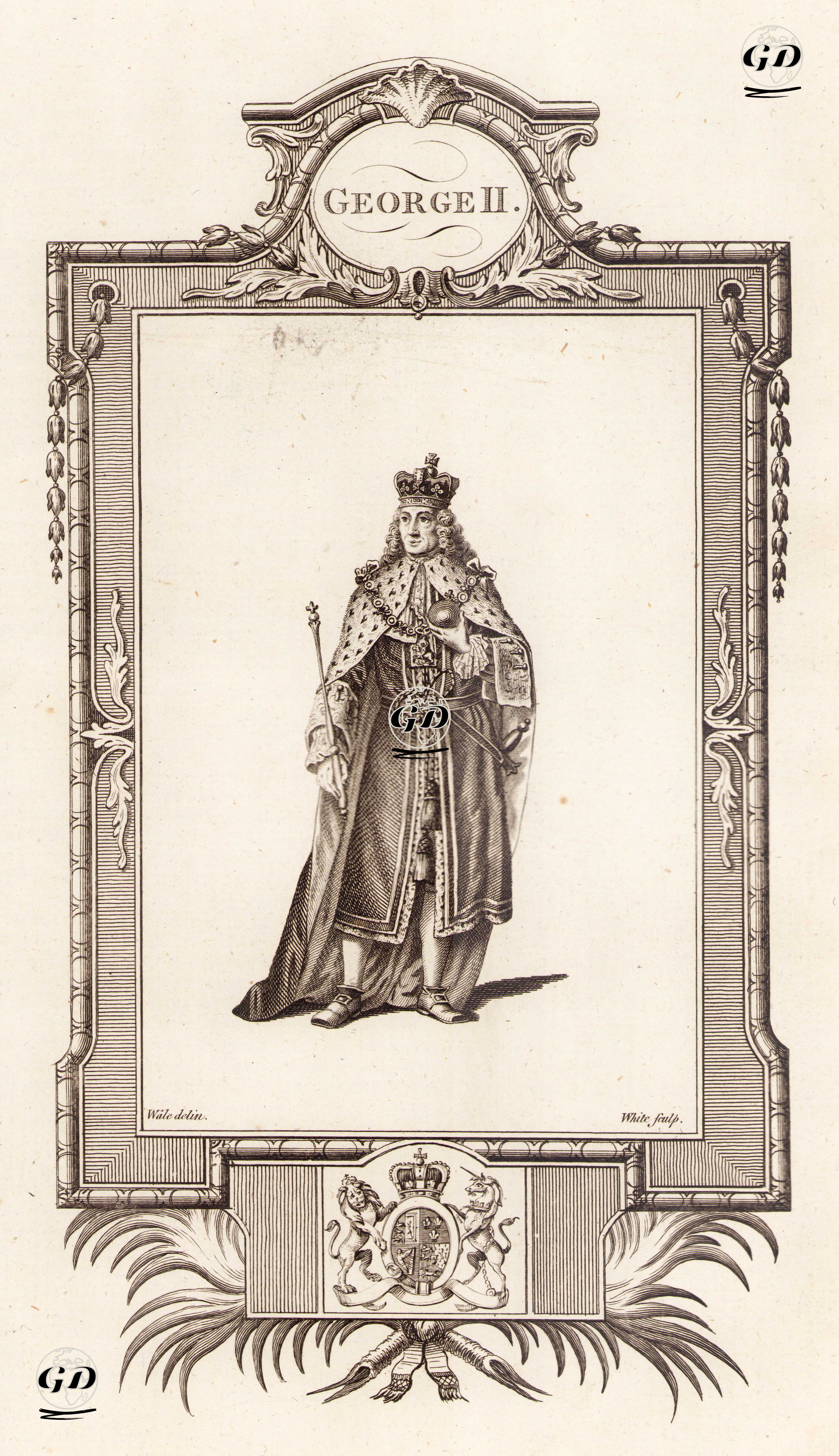 İngiltere Kralı II.George - Samuel Wale (1721-1786) - 1780