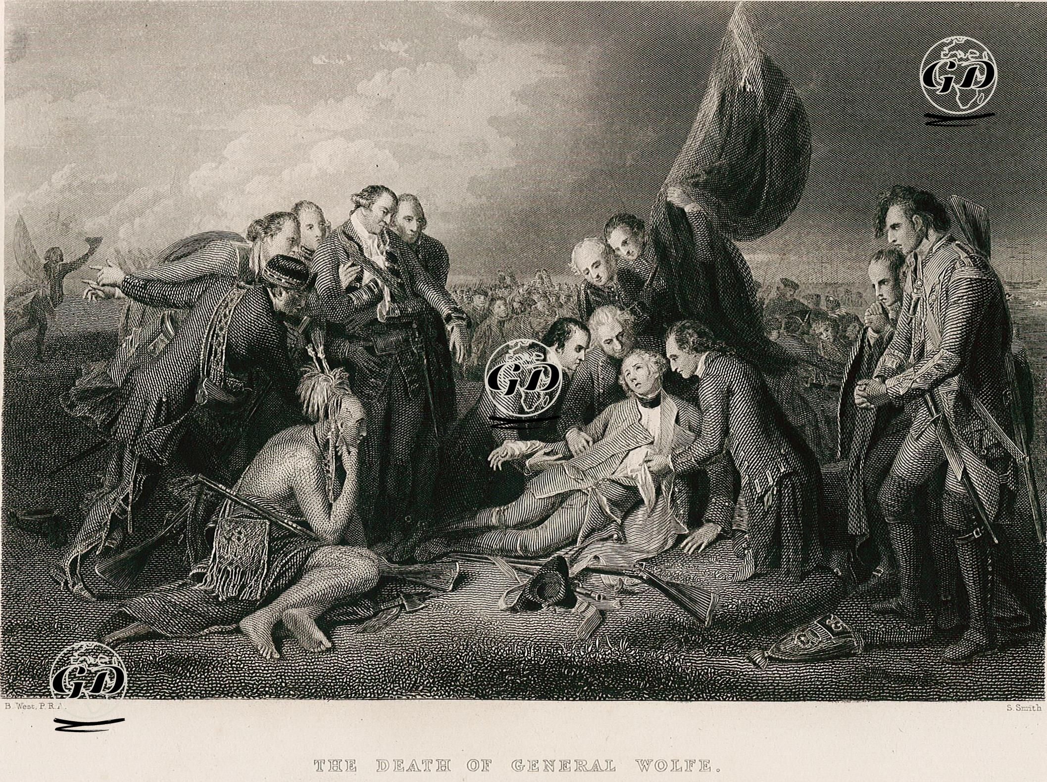 The Death Of General Wolfe - Benjamin West (1738-1820) - 1859