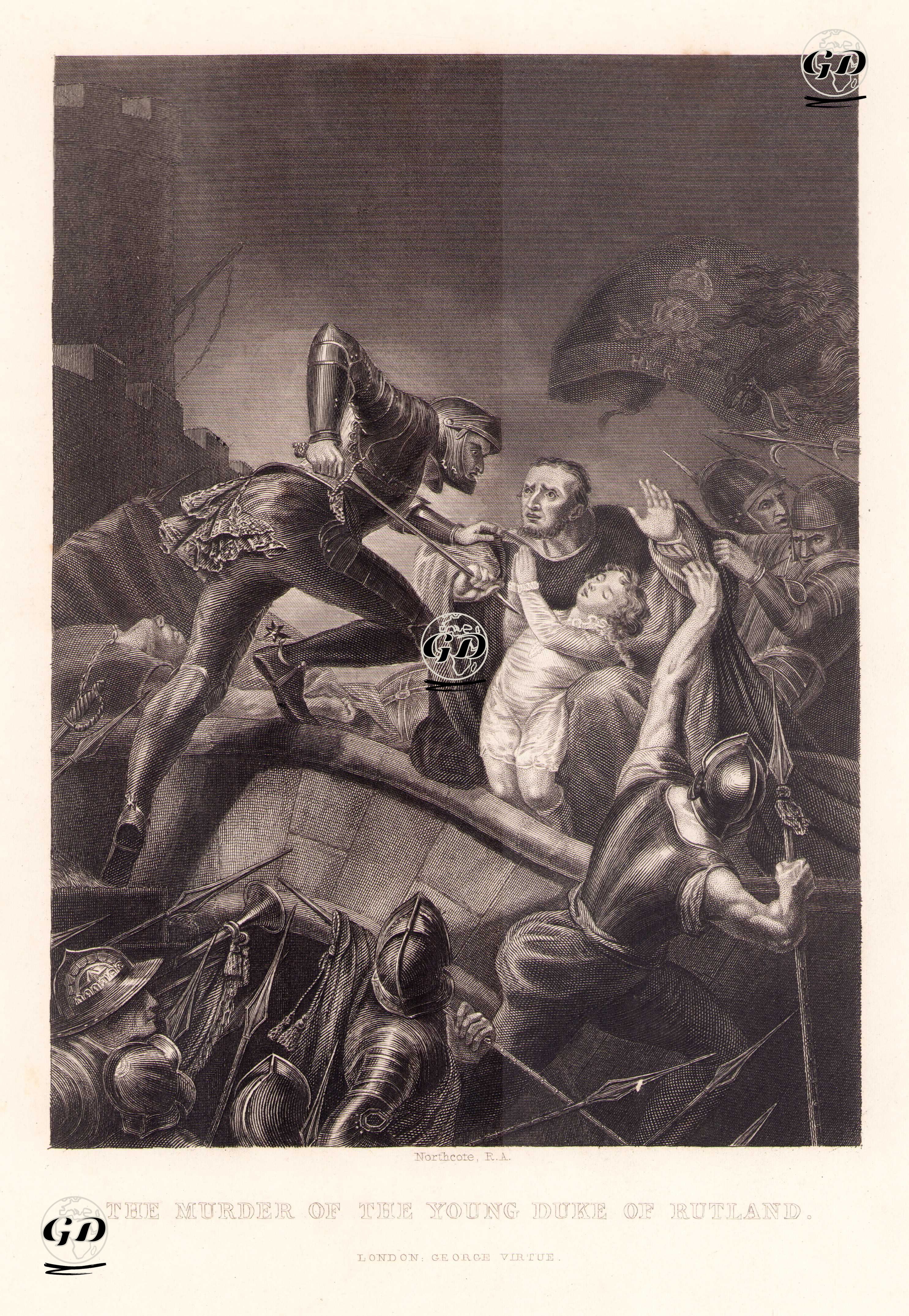 The Murder Of The Young Duke Of Rutland - James Northcote (1746-1831) - 1849