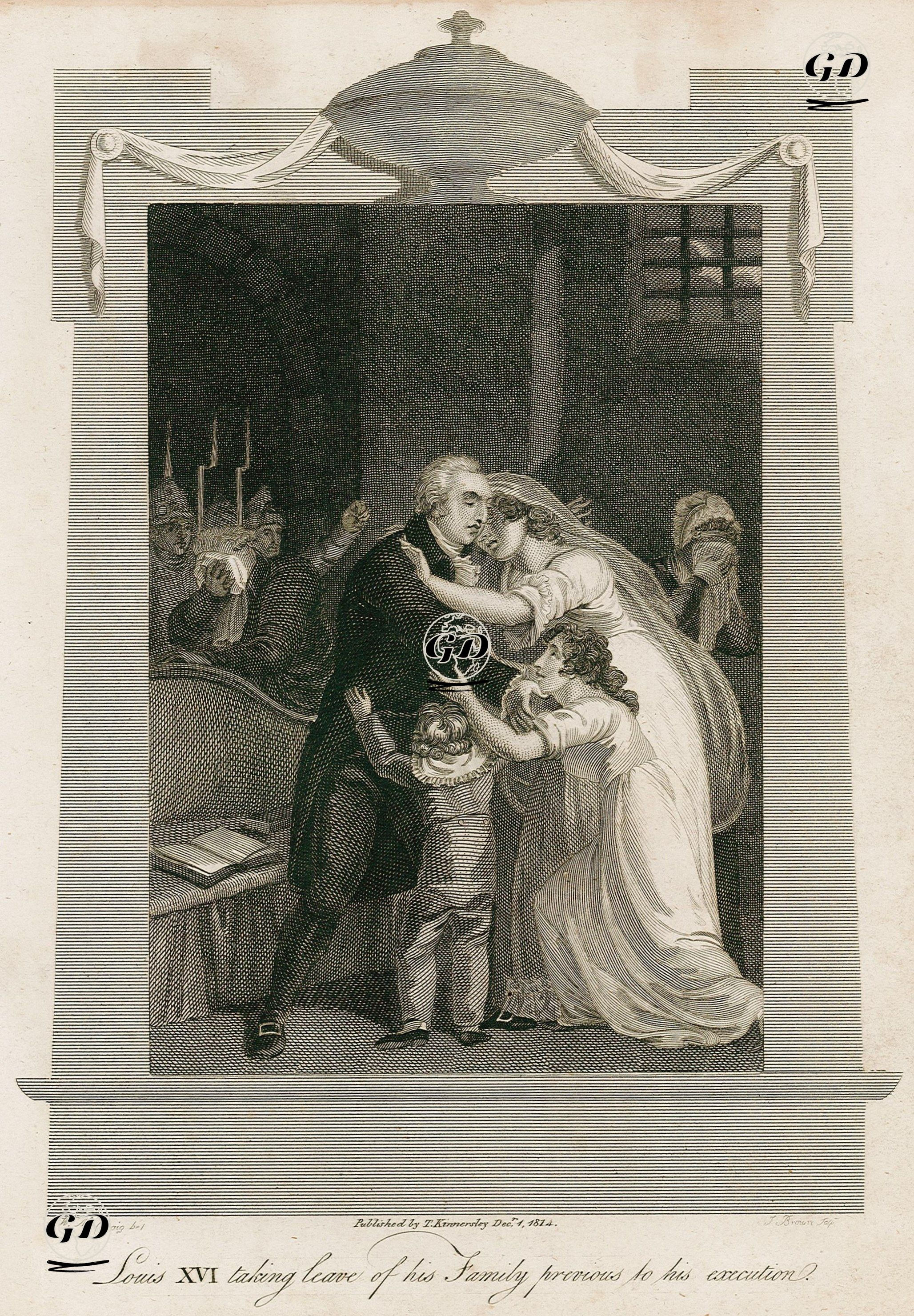 Louis XVI. Taking Leave Of His Family Previous To His Execution - William Marshall Craig (1765-1834) - 1814