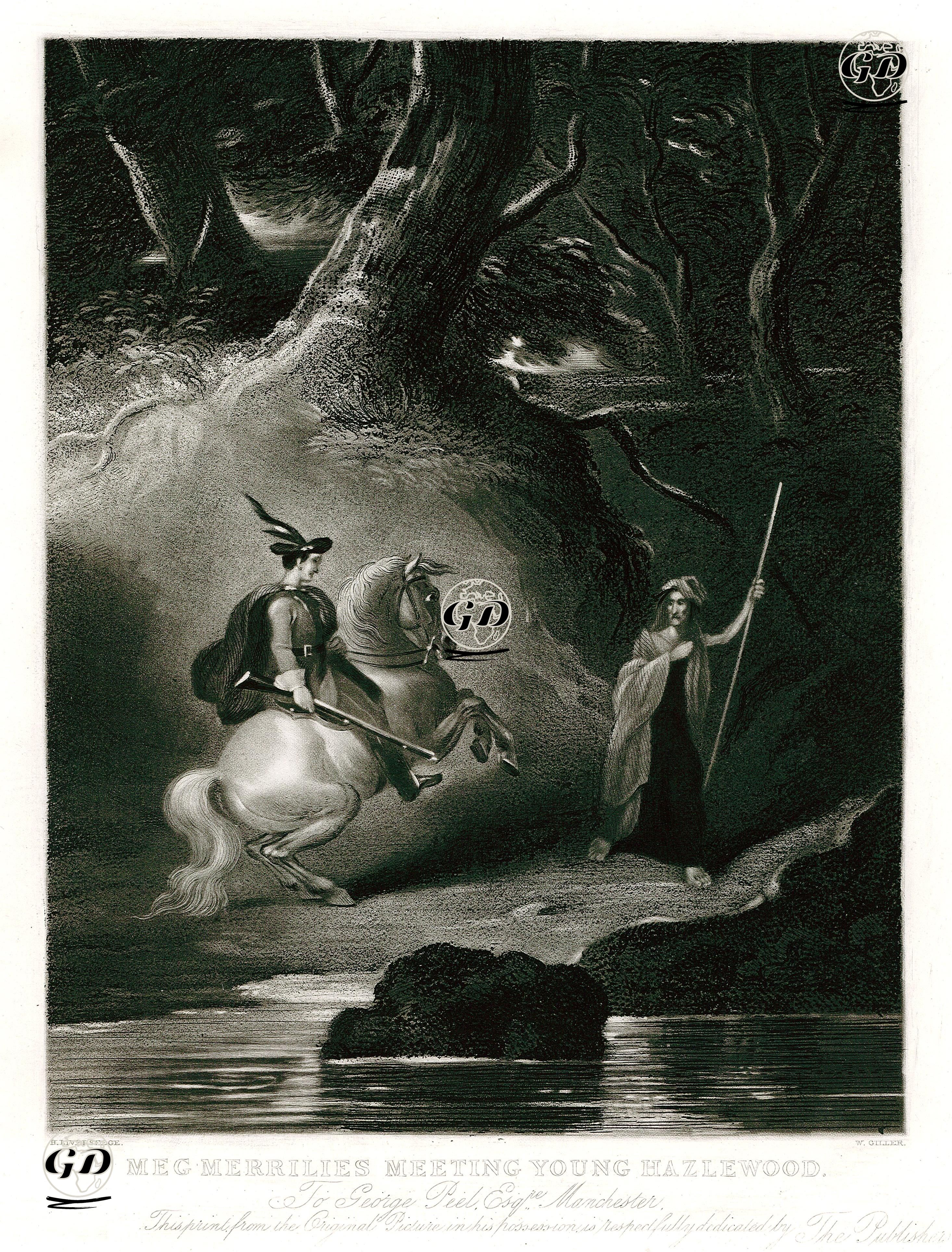 Meg Merrilies'in Genç Hazlewood İle Buluşması - Henry Liverseege(1803-1832) - 1875