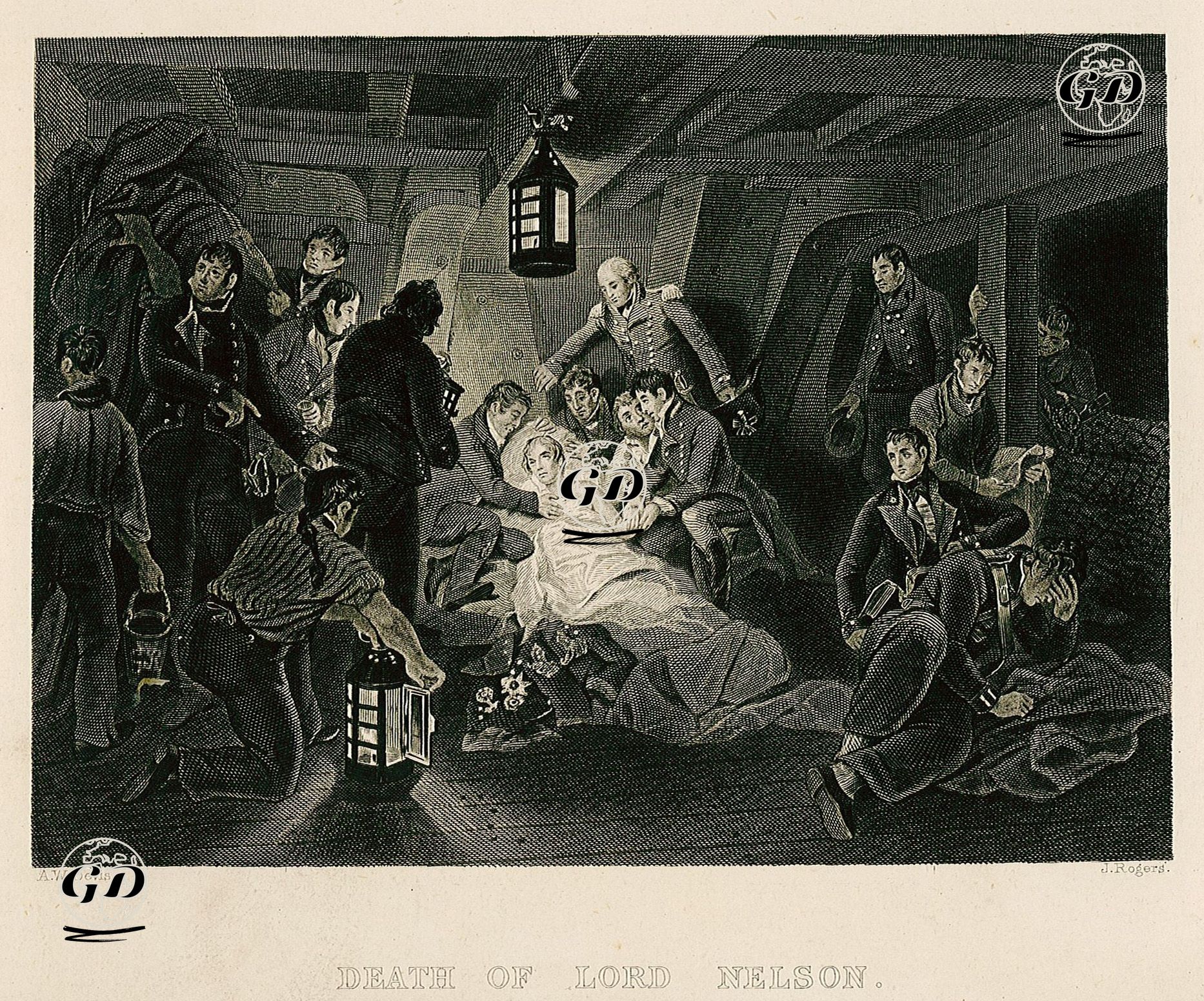 Death Of Lord Nelson - Arthur William Devis (1762-1822) - 1850's-1880's