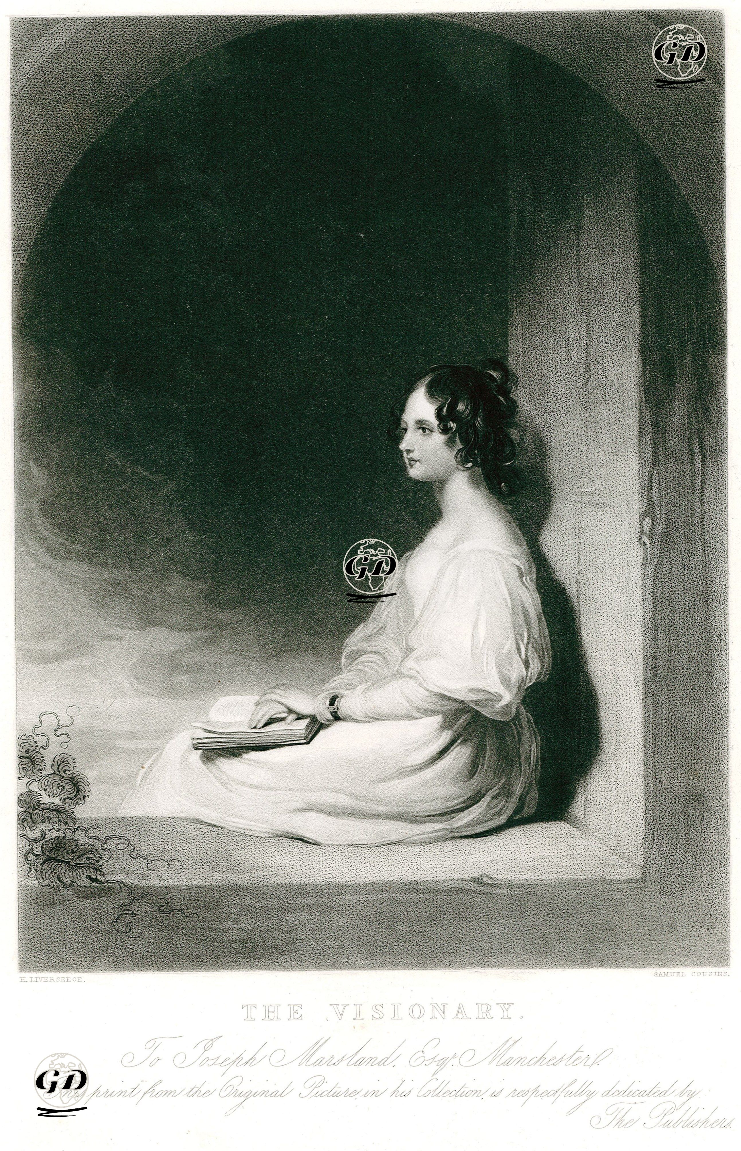 Hayalperest, Anne Eaton'ın Portresi - Henry Liverseege(1803-1832) - 1875
