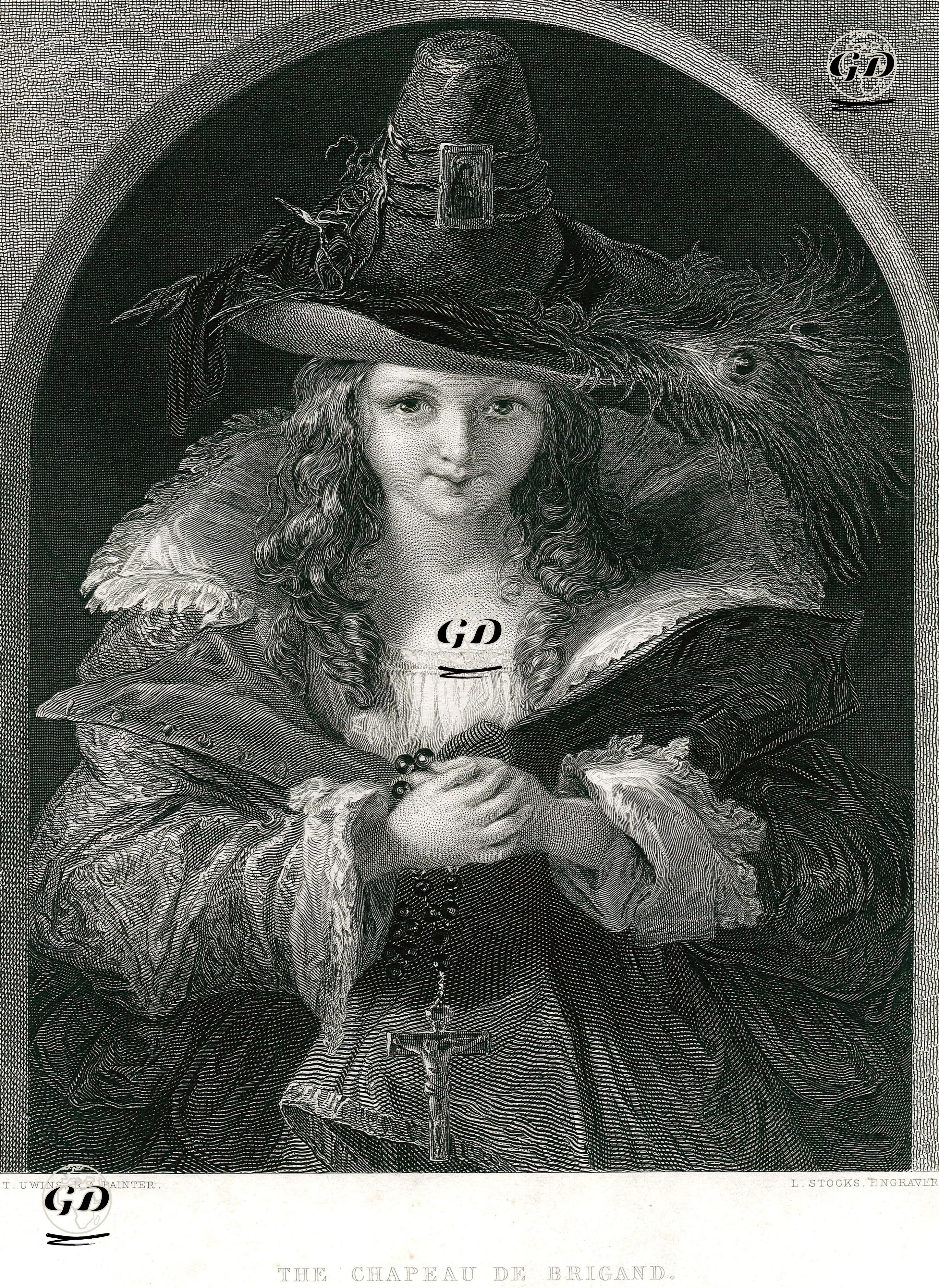 The Chapeau De Brigand - Thomas Uwins (1782-1857) - 1853