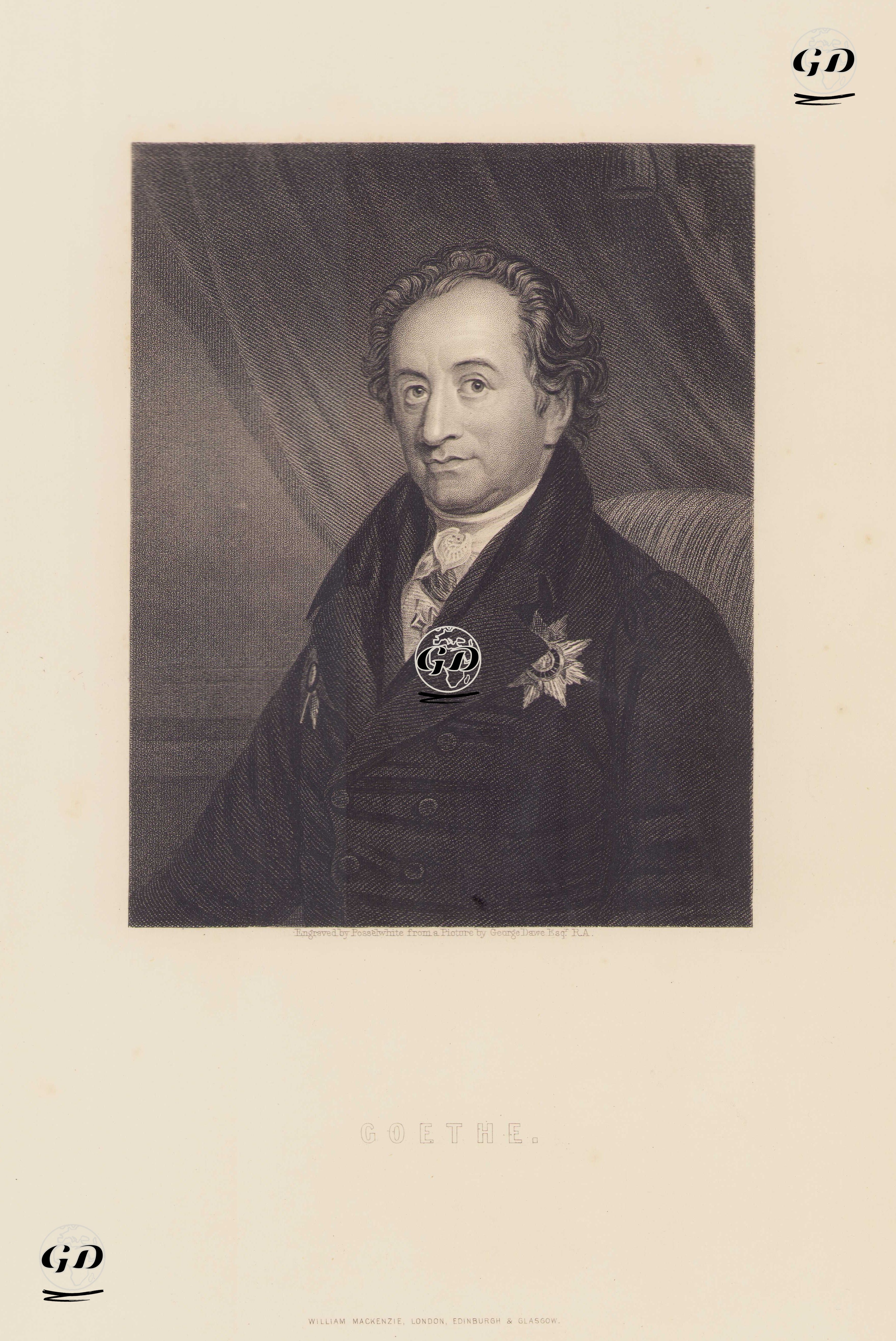 Johann Wolfgang Von Goethe - George Dawe - 1850`s