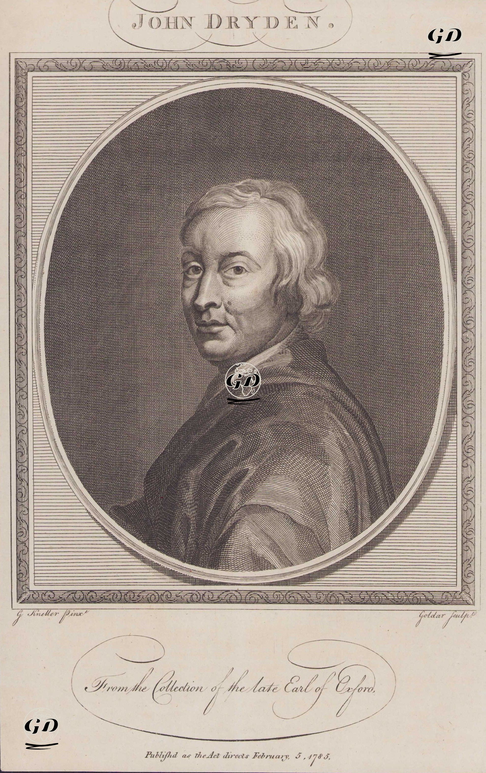 John Dryden - Godfrey Kneller (1646-1723) - 1785