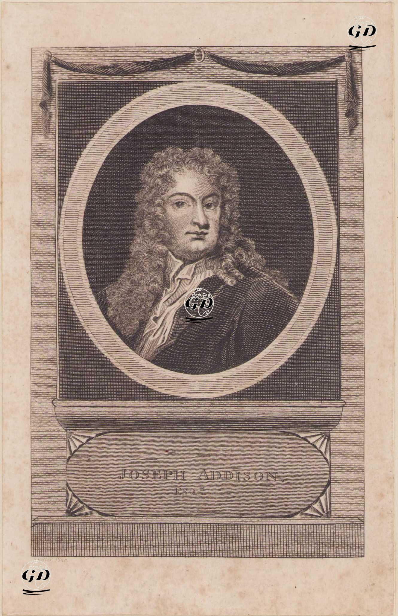 Joseph Addison - Godfrey Kneller (1646-1723) - 1770's-1790's