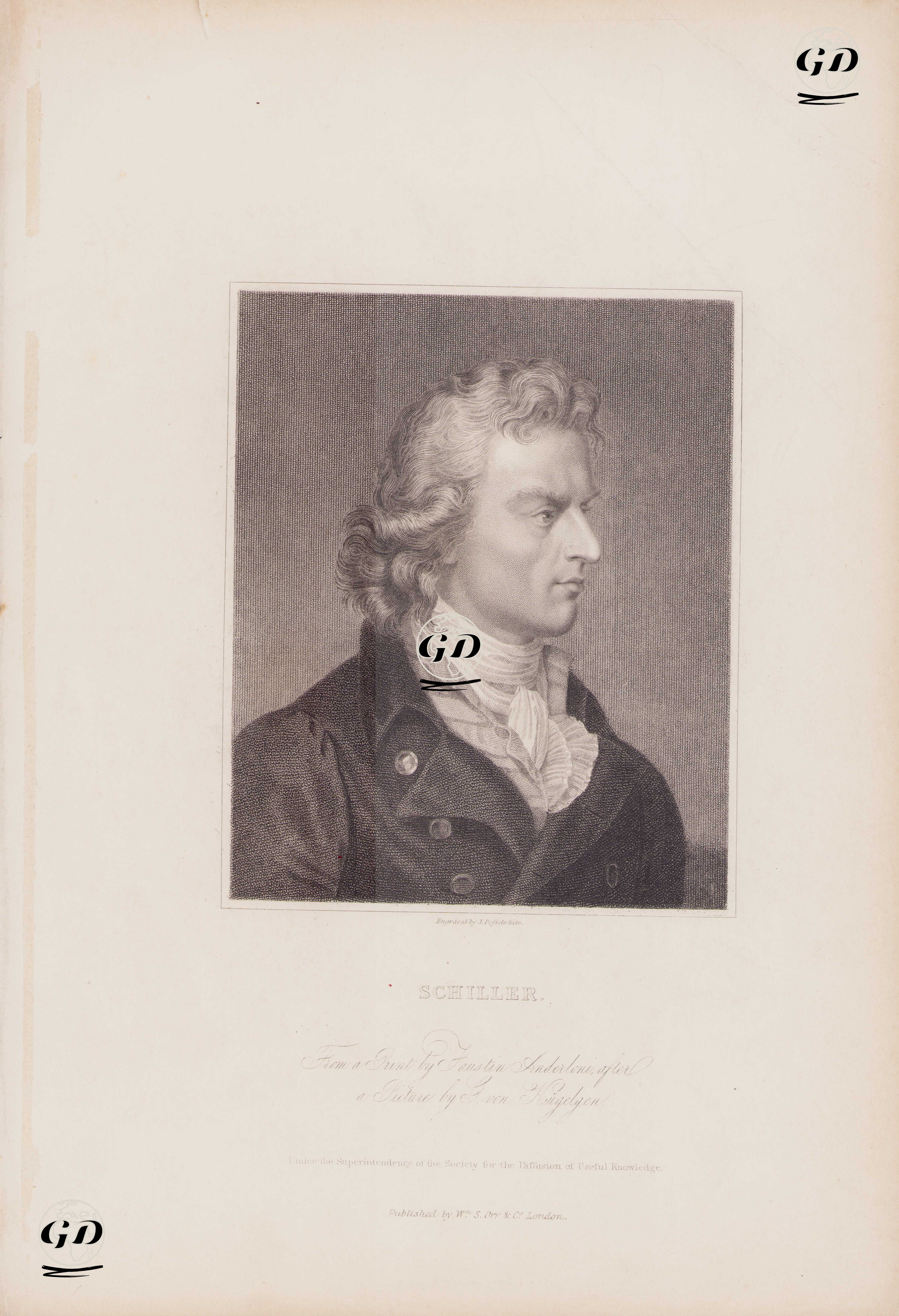 Friedrich Schiller - Gerhard von Kugelgen (1772-1820) - 1830's