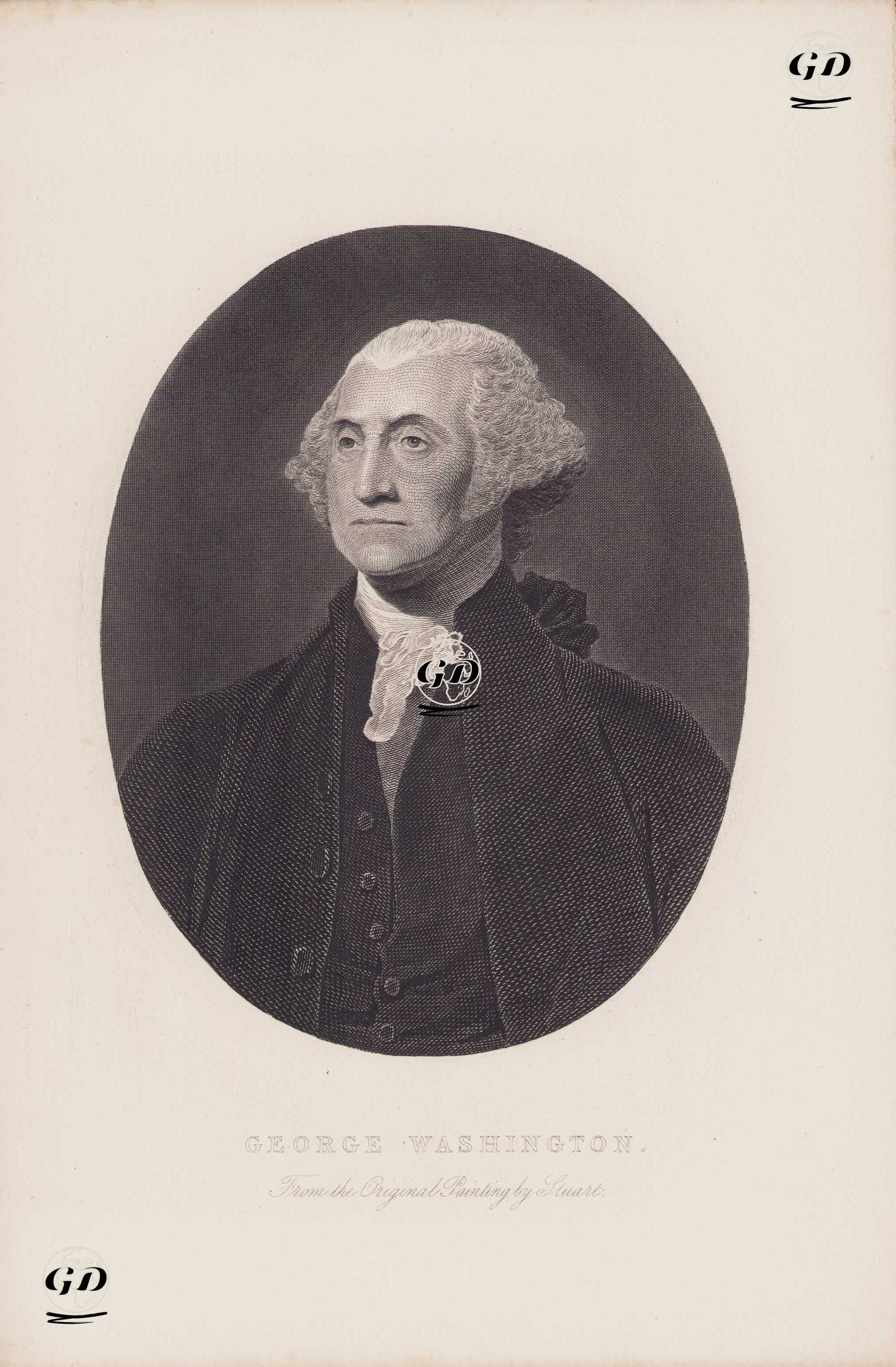 Amerika Birleşik Devletleri'nin Birinci Başkanı George Washington - Gilbert Charles Stuart (1755-1828) - 1850's