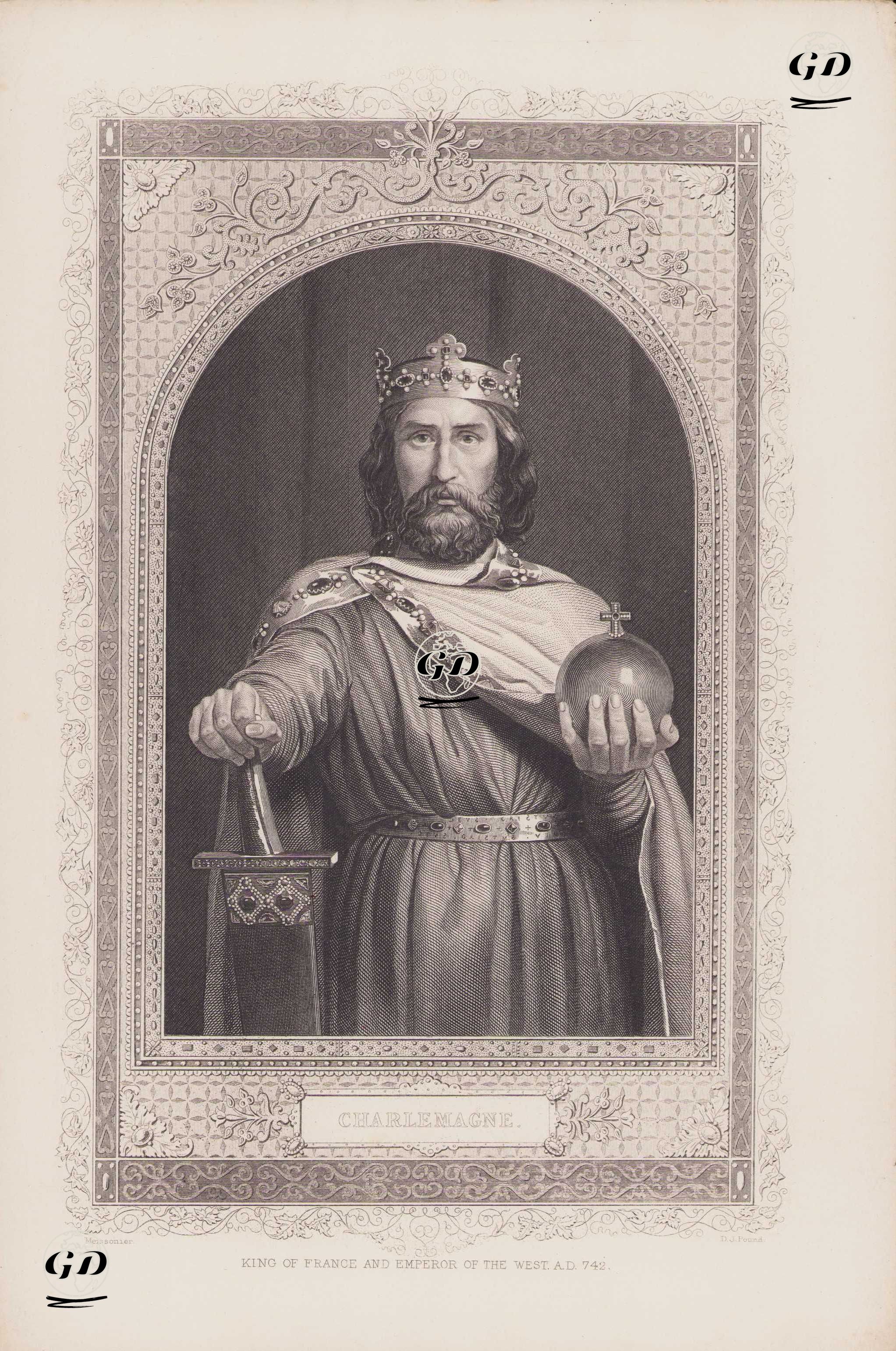 Charlemagne, King Of France And Emperor Of The West. A.D.742 - Jean-Louis-Ernest Meissonier (1815-1891) - 1862