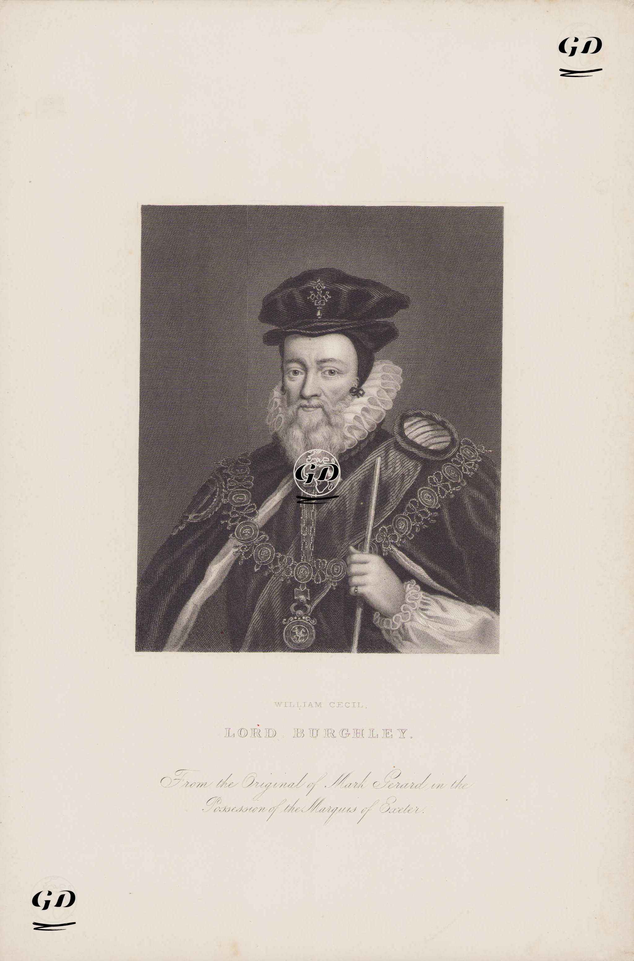 William Cecil, Lord Burghley - Mark Gerard - 1850's