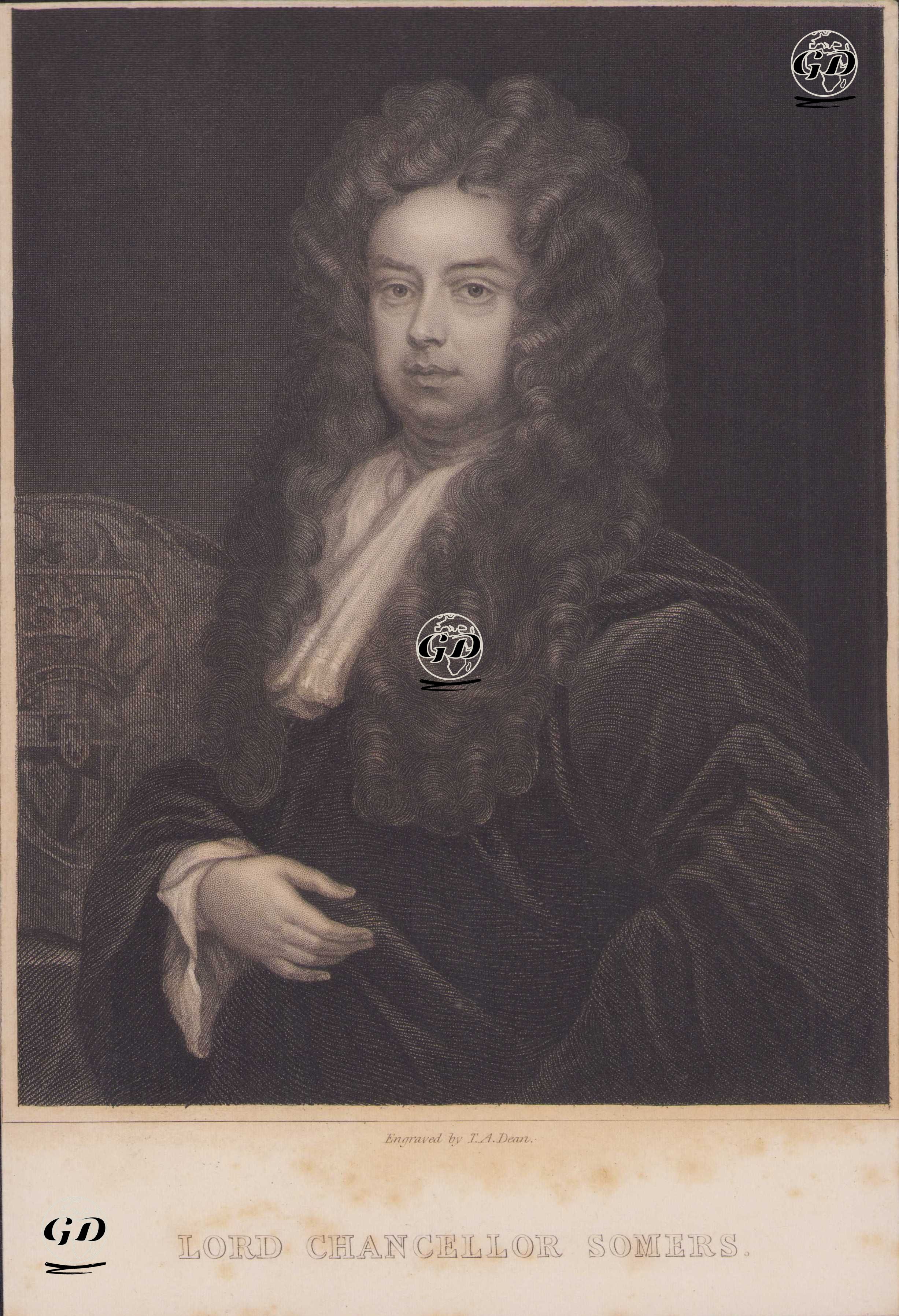 Lord Chancellor Somers (John Somers) -  - 1830`s