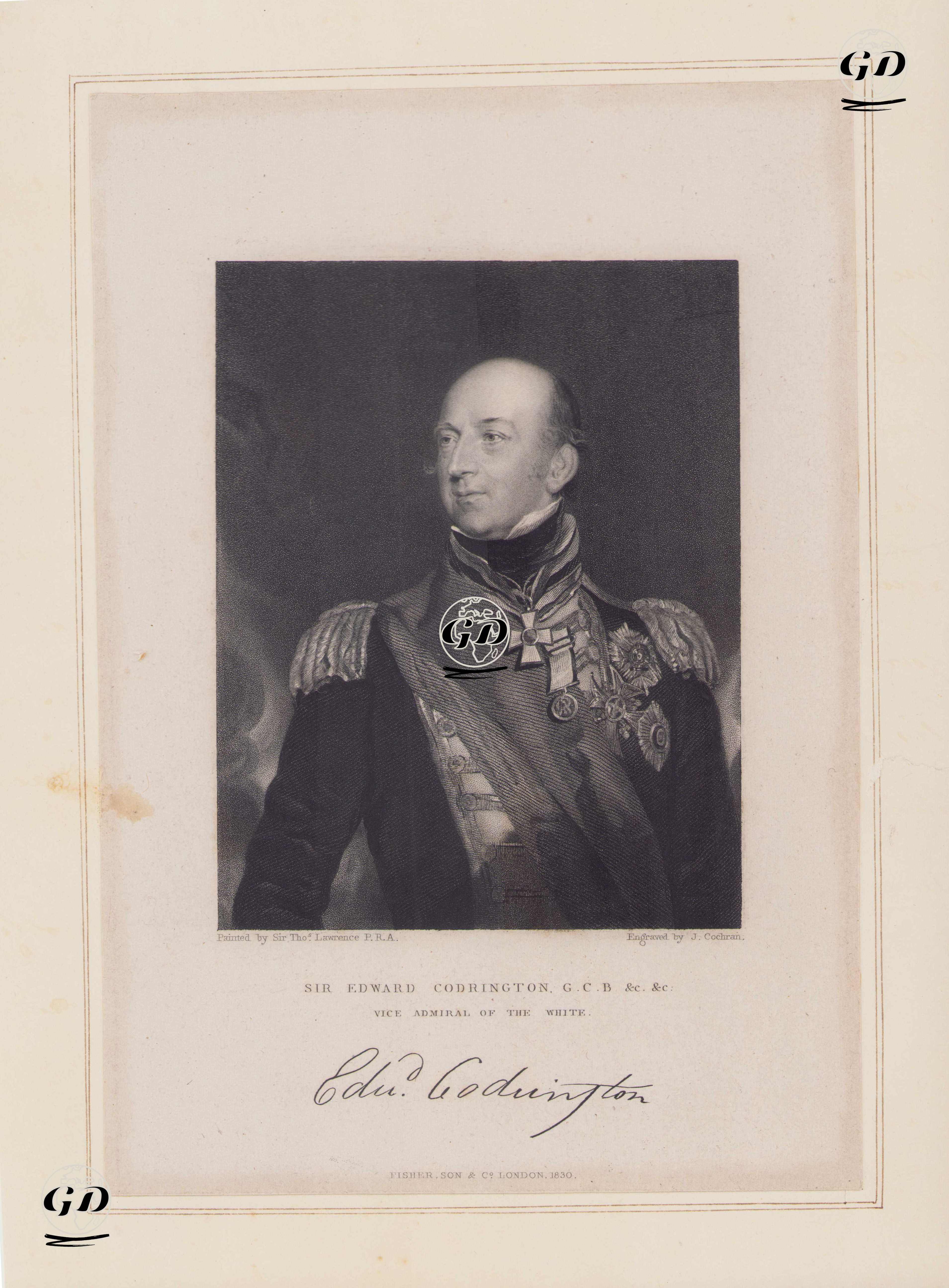 Edward Codrington - Thomas Lawrence (1769-1830) - 1830
