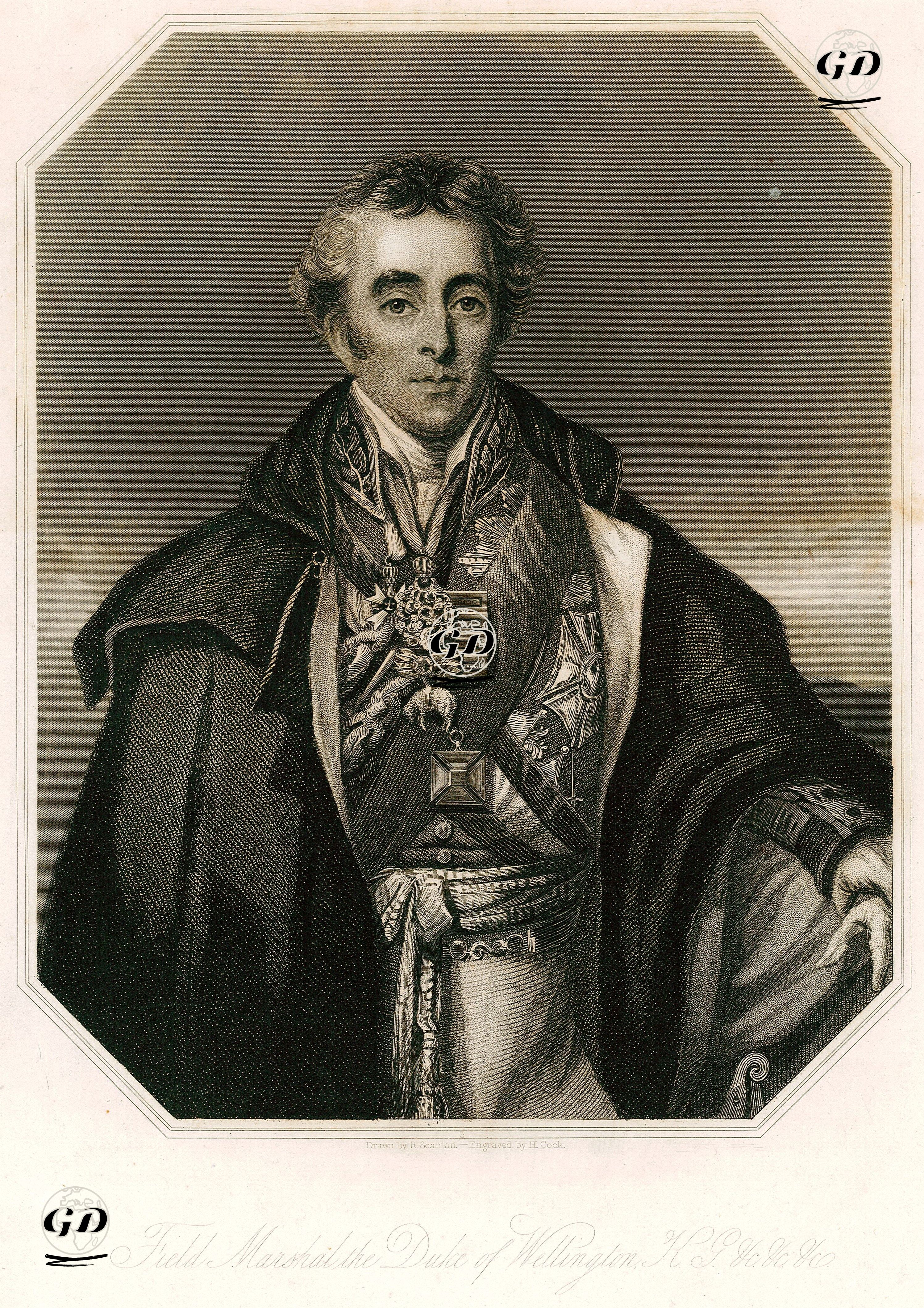 İngiltere Başbakanı Wellington Dükü Mareşal Arthur Wellesley - Robert Richard Scanlan (1801-1876) - 1830's