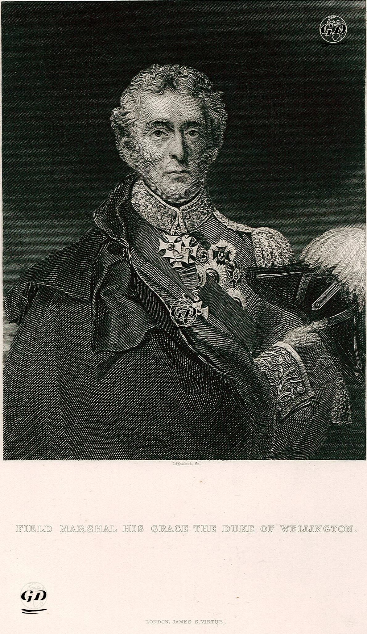 İngiltere Başbakanı Wellington Dükü Mareşal Arthur Wellesley -  - 1859