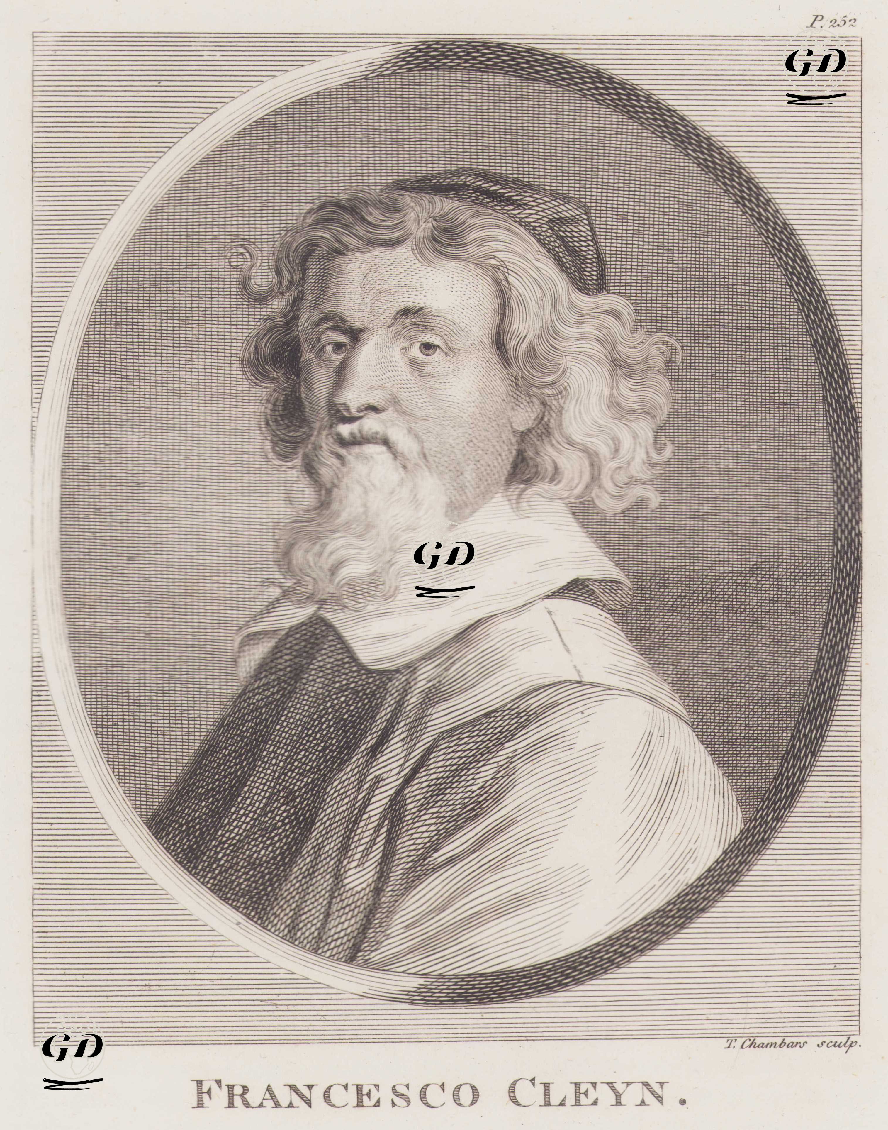 Alman Ressam Francesco Cleyn (1582-1658) -  - 1805