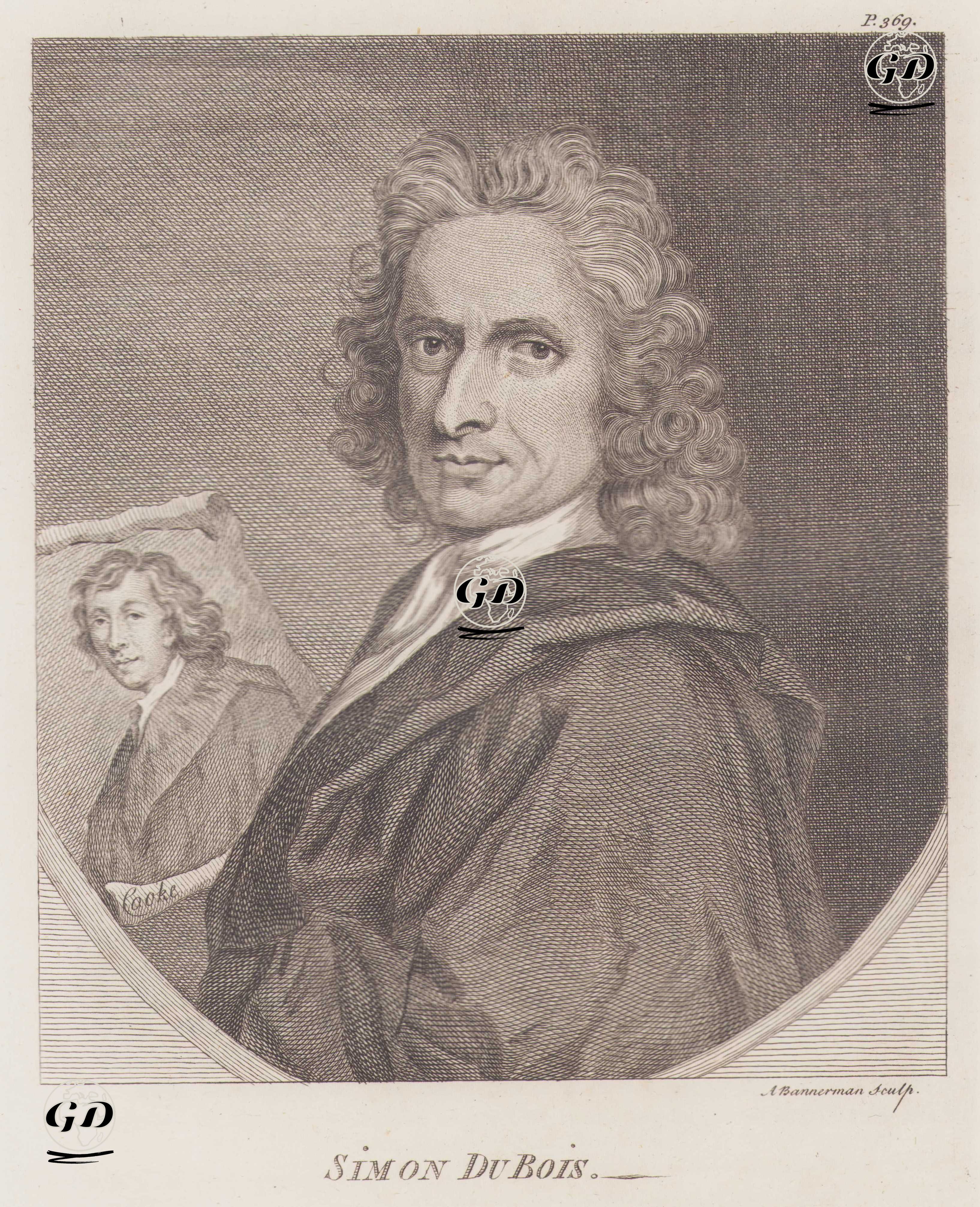 Hollandalı Portre Ressamı Simon Du Bois (1632-1706) ve İngiliz Dekoratif Ressam Henry Cooke (1642-1700)  -  - 1805