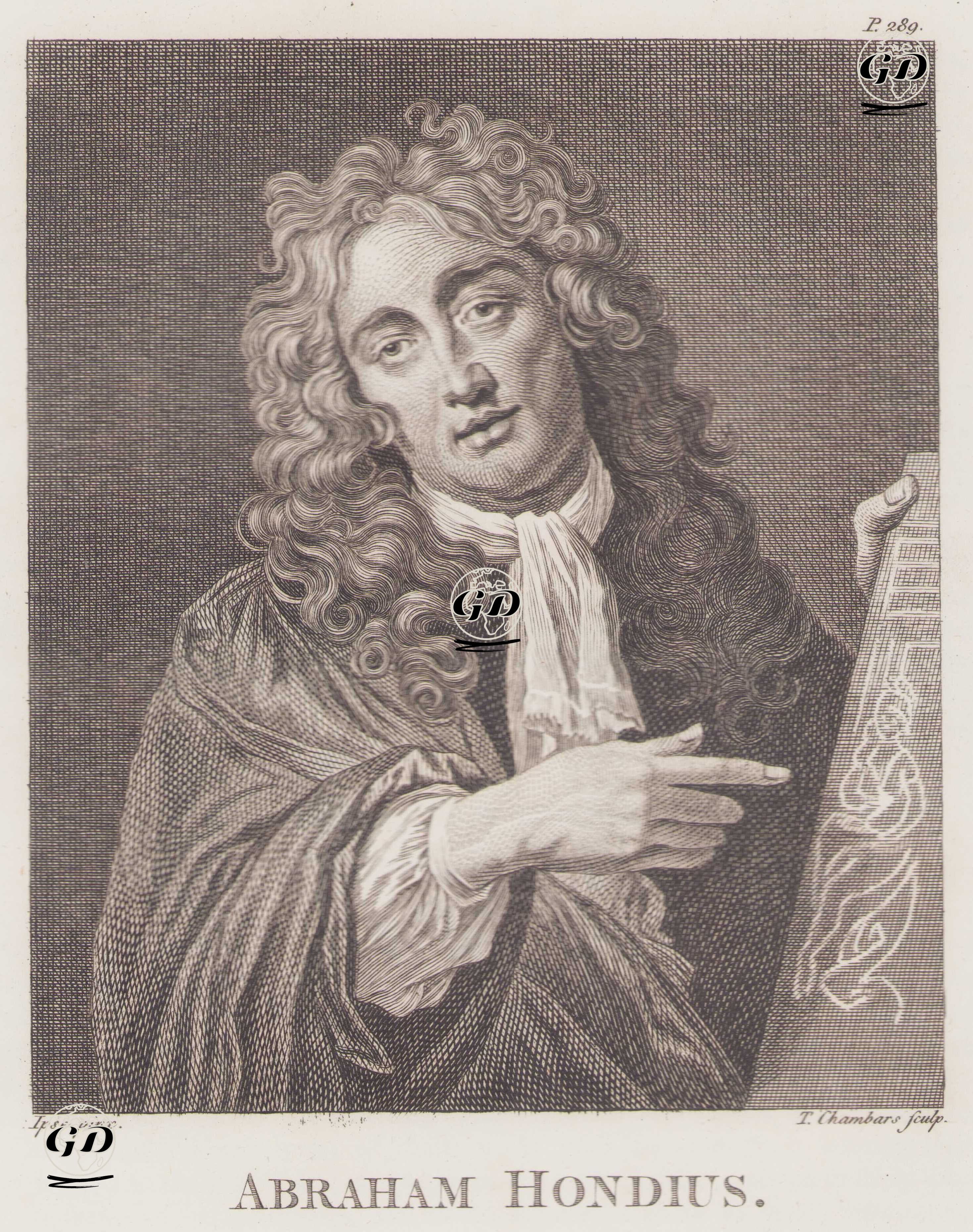Hollandalı Av ve Hayvan Ressamı Abraham Hondius (1631-1691) -  - 1805