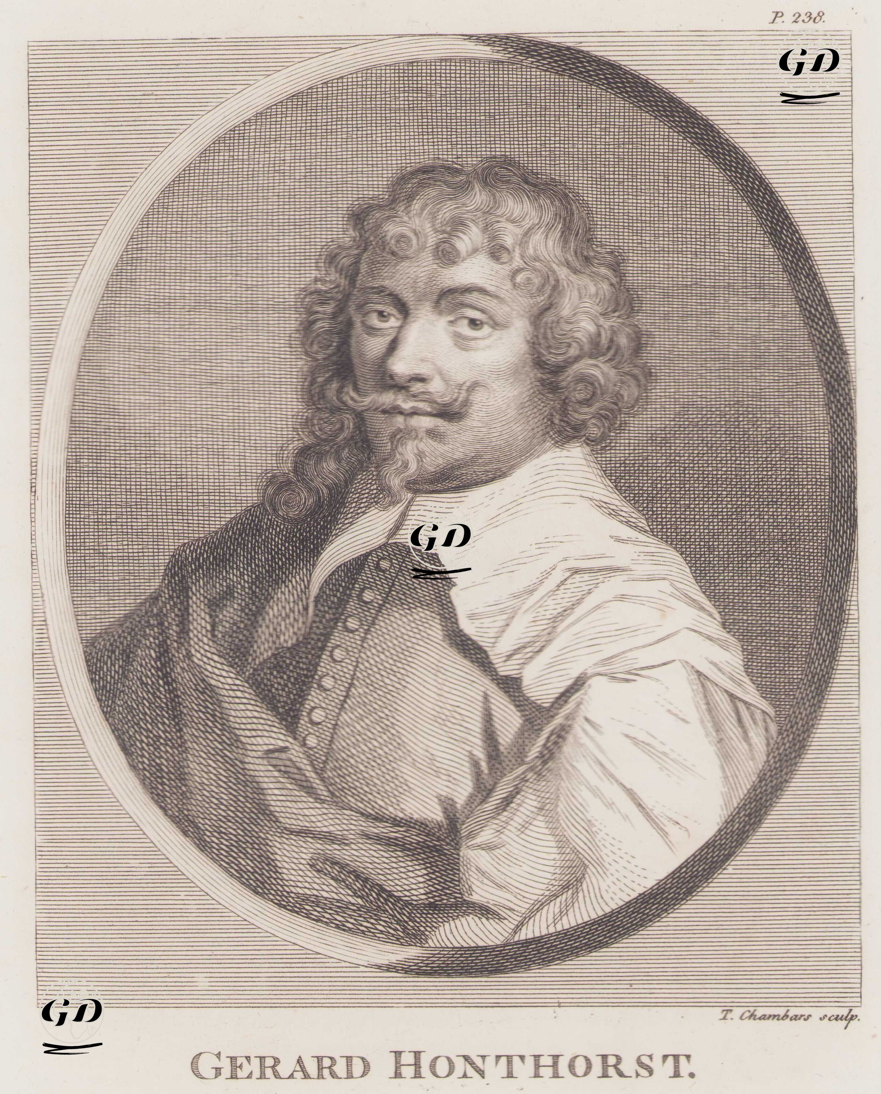 Hollandalı Ressam Gerard Honthorst (Gerrit van Honthorst) (1590-1656) -  - 1805