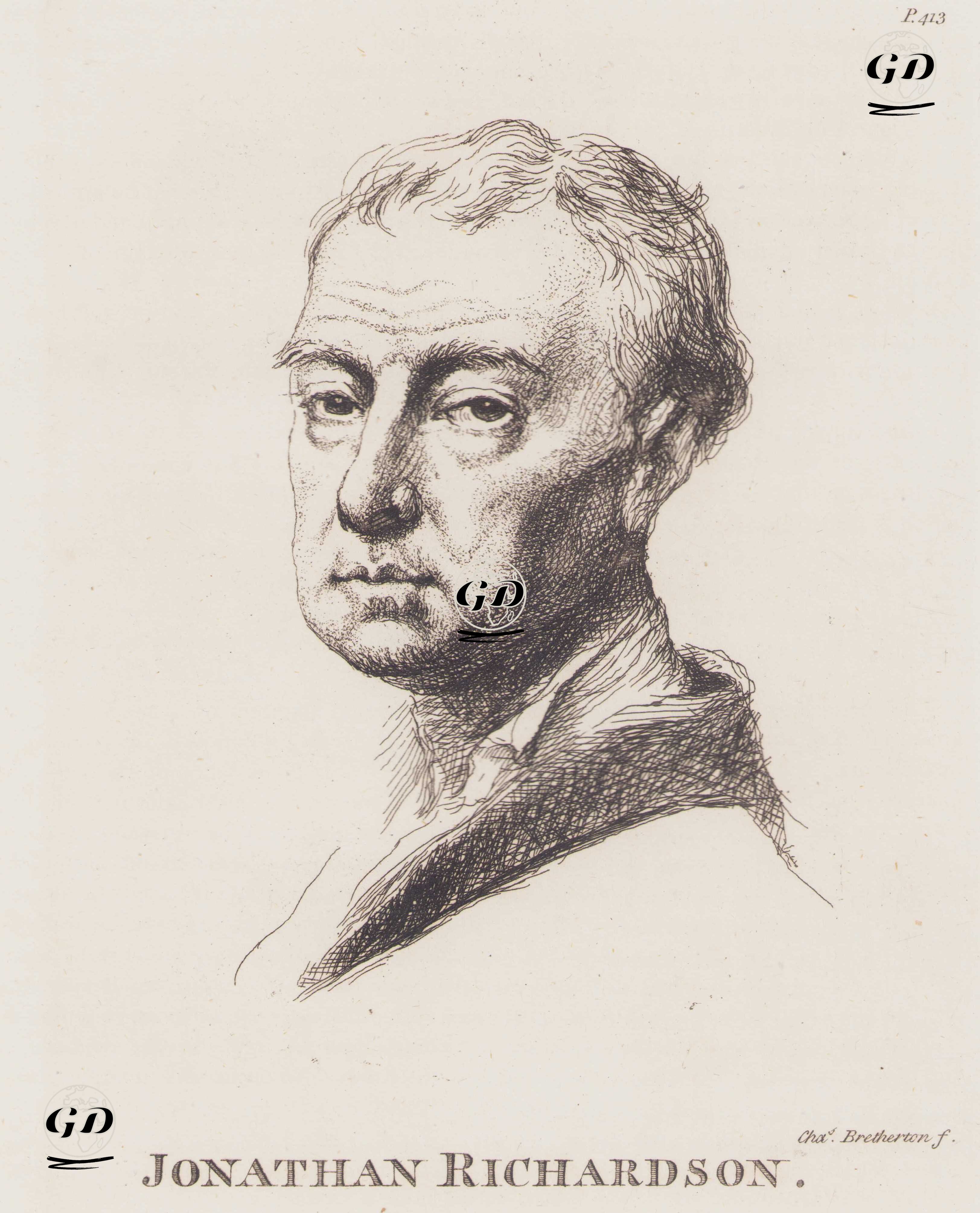 İngiliz Portre Ressamı ve Sanat Kuramcısı Jonathan Richardson (1667-1745) -  - 1805