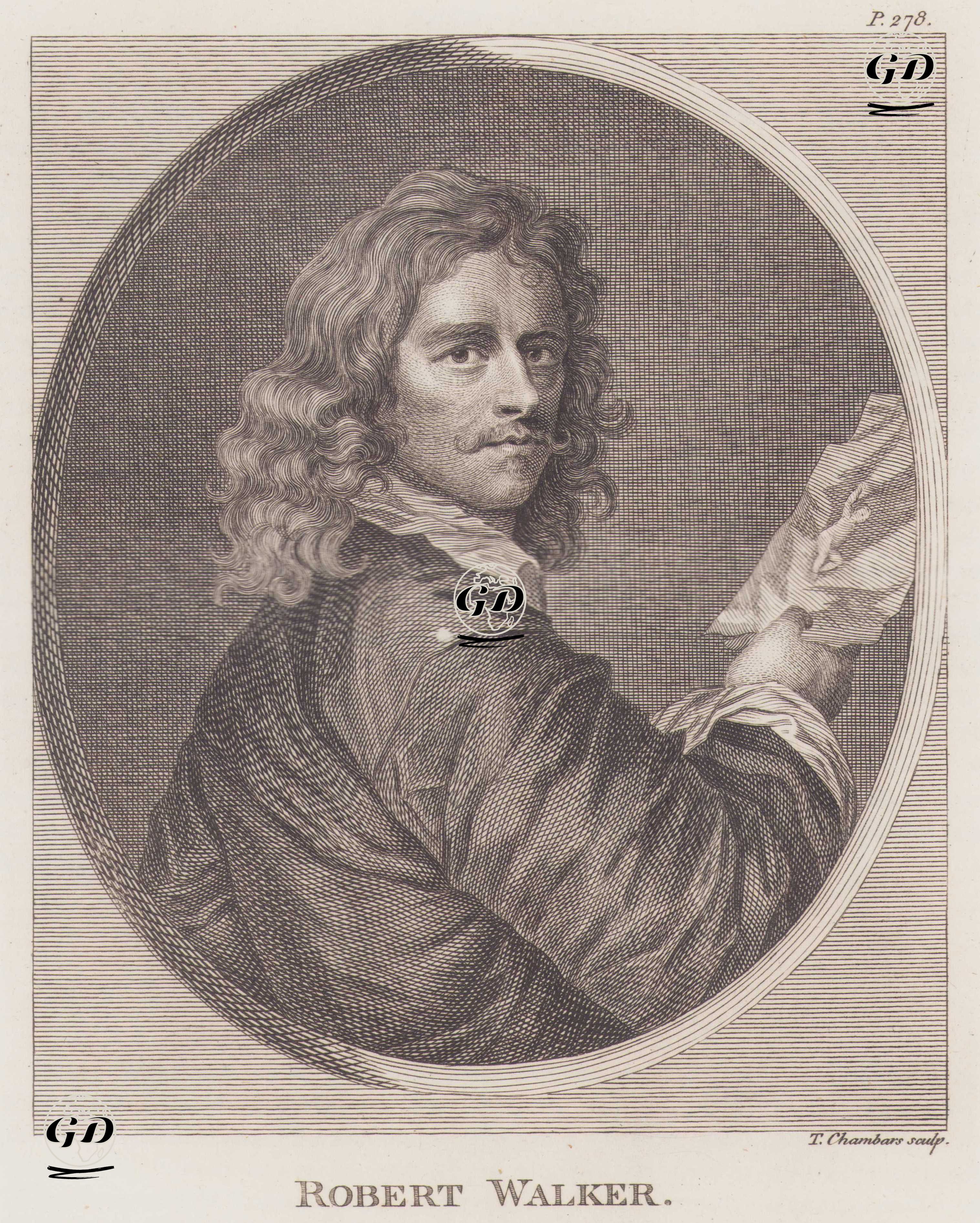 İngiliz Portre Ressamı Robert Walker (?-1658) -  - 1805