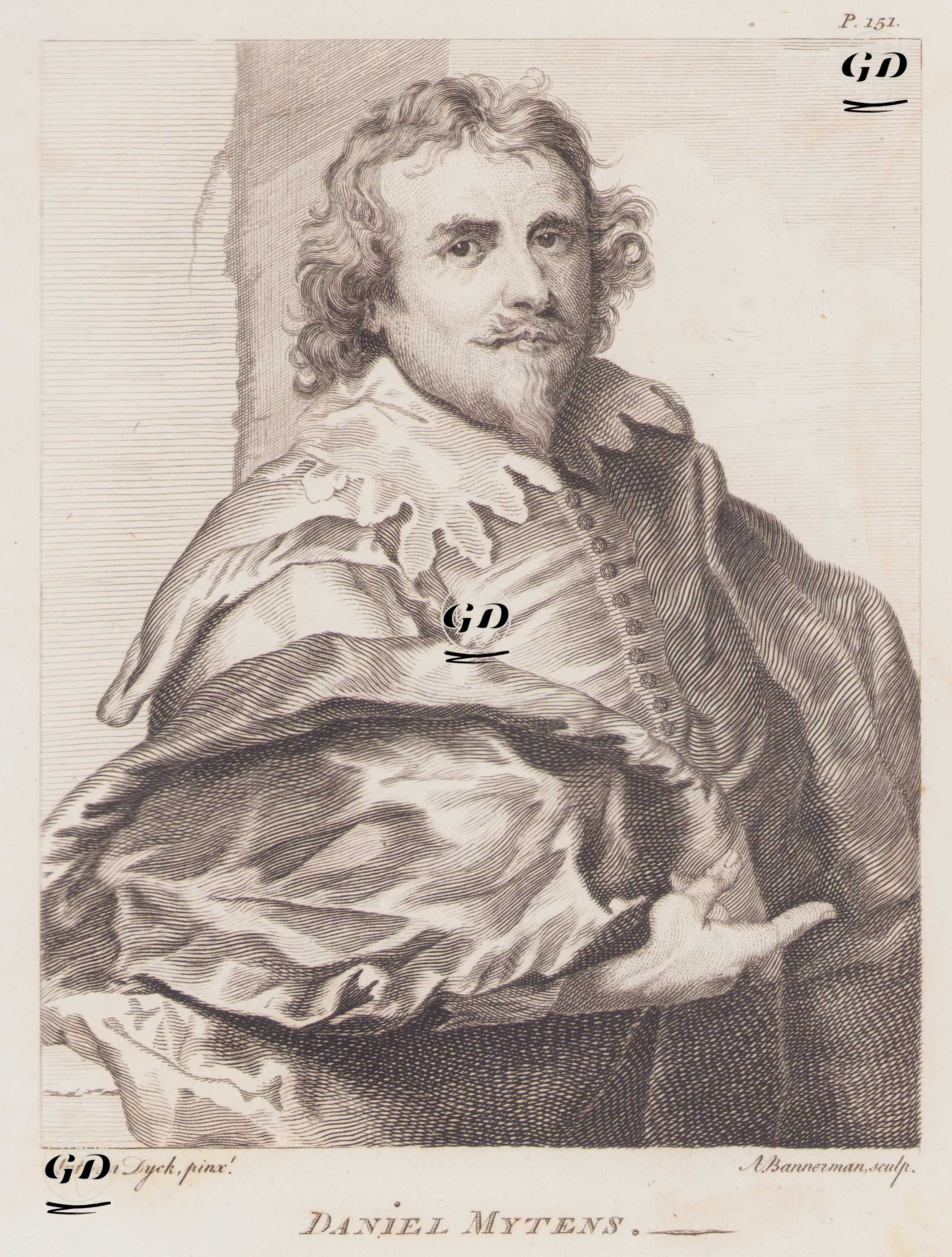 İngiliz Portre Ressamı Daniel Mytens (1590-1647) - Anthony van Dyck (1599-1641) - 1805