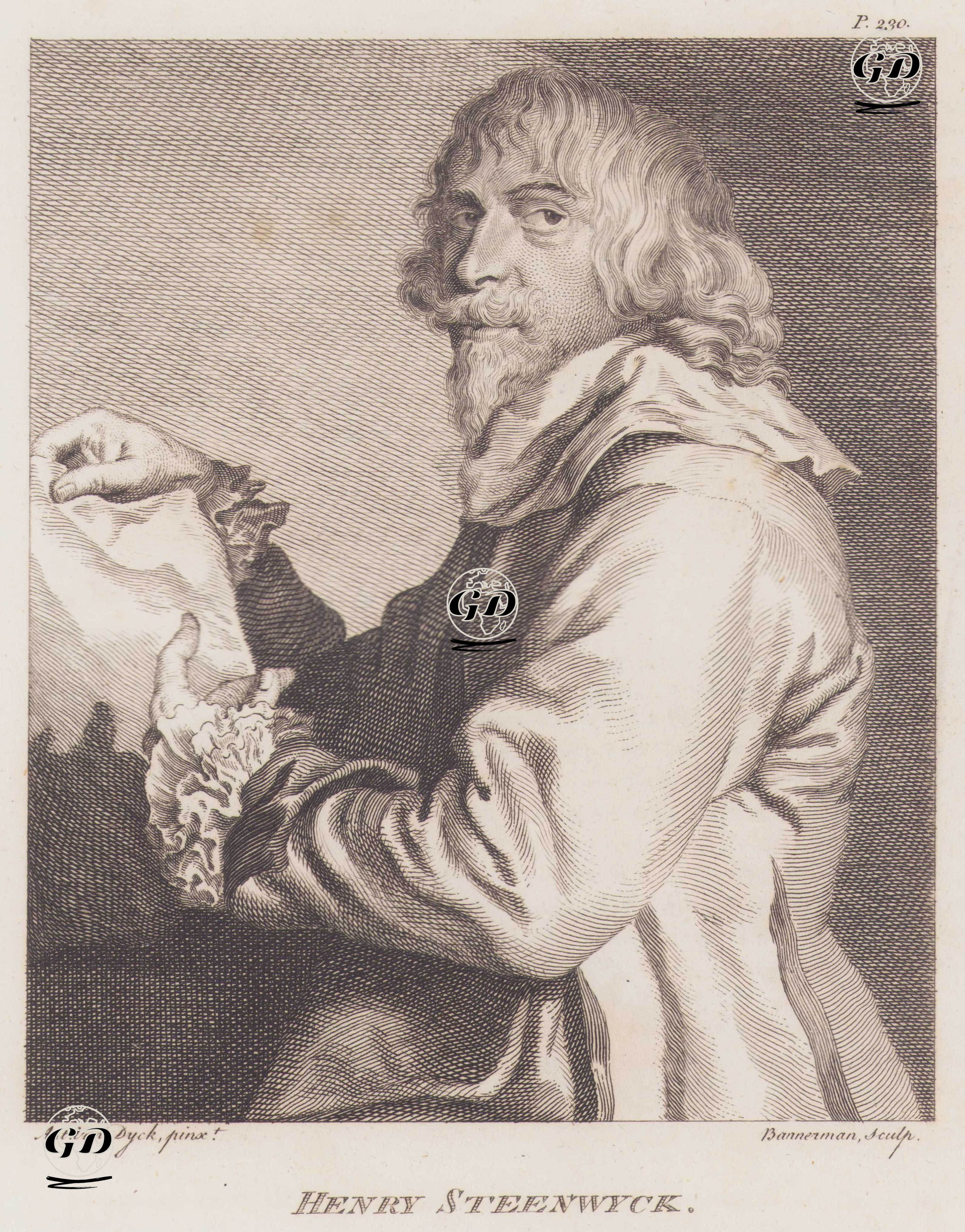 Hollandalı Ressam Hendrick van Steenwyck the Younger  (1580-1649) - Anthony van Dyck (1599-1641) - 1805