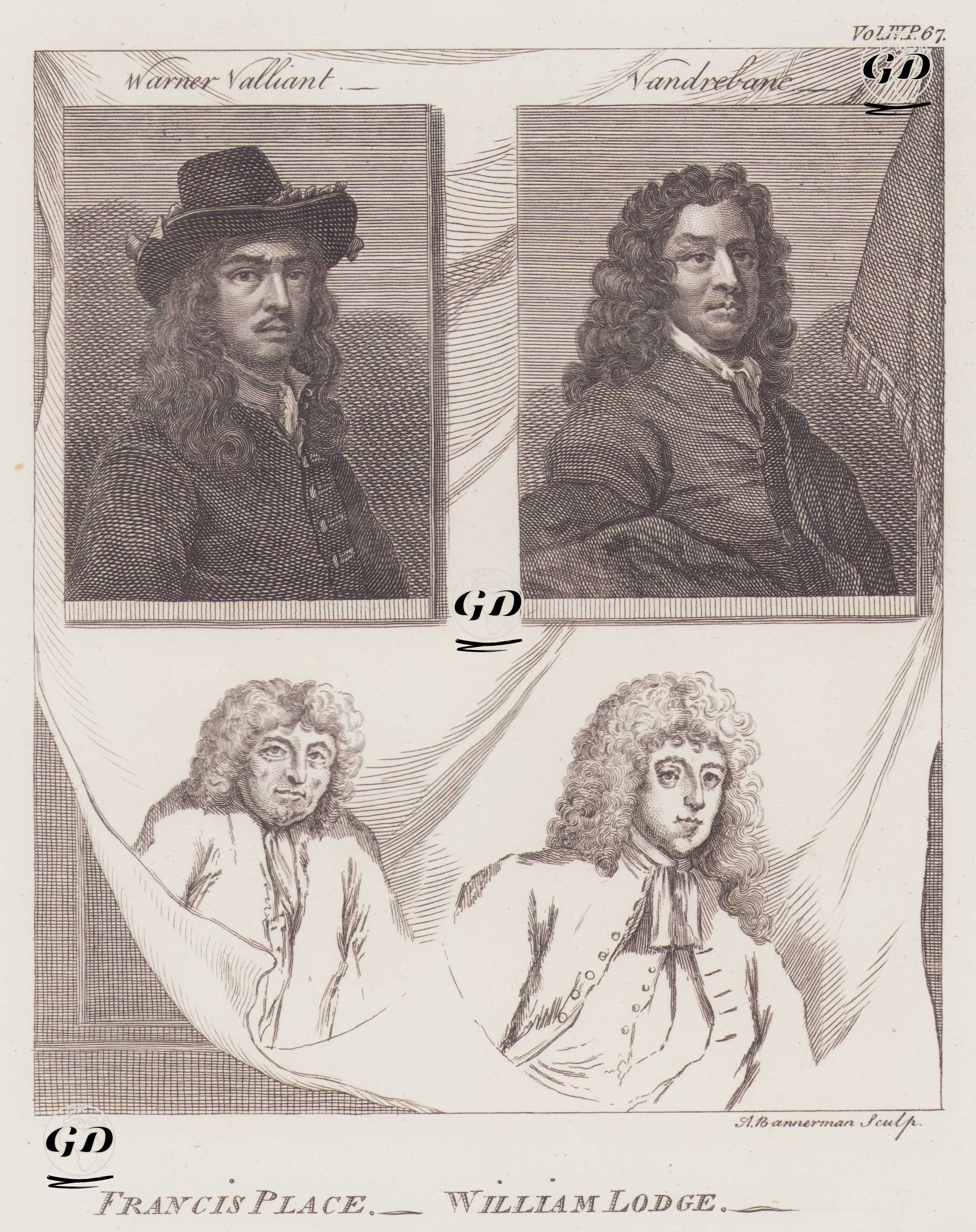 Vailliant (Warner Vailliant 1623-1677), Vanderbank, Francis Place (1647-1728), William Lodge (1649-1689) -  - 1805