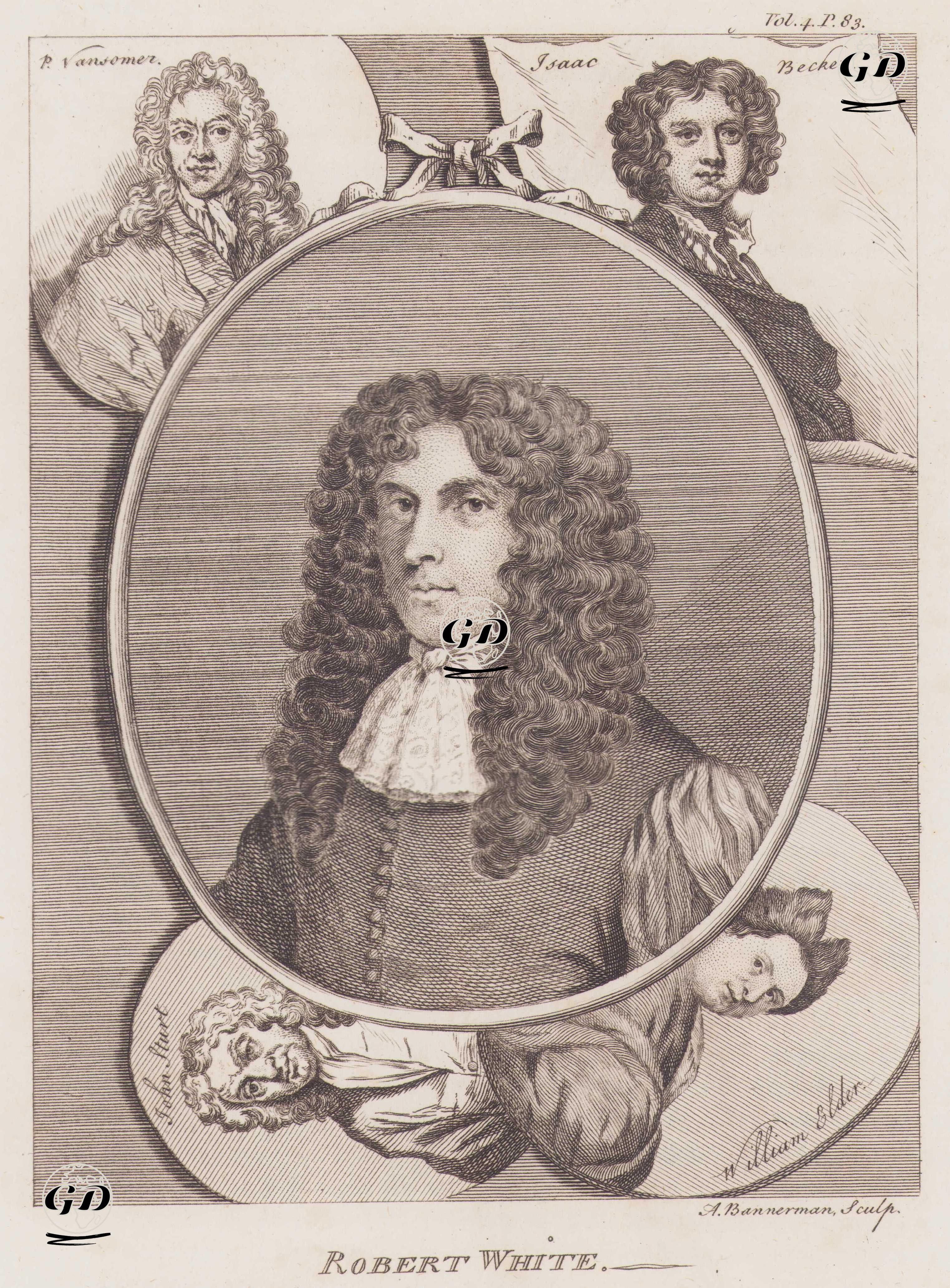 Robert White (1645-1703), William Elder (active 1680-1700), Isaac Beckett (1653-1719), Paul Van Somer (1577-1621) and John Stuart  -  - 1805